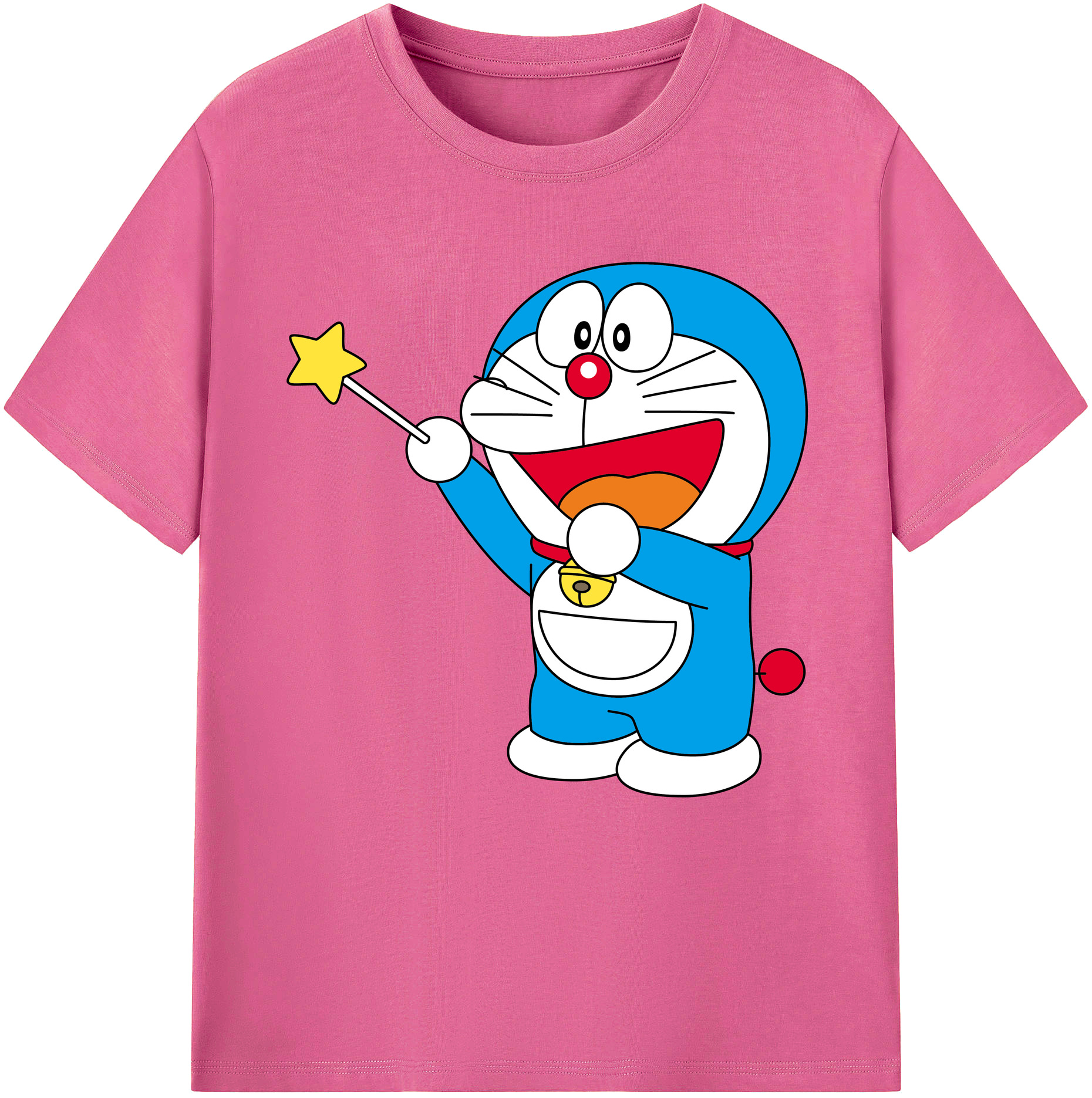 （画像用） ドラえもん Doraemon レディースカジュアルプリントTシャツ（綿100％）