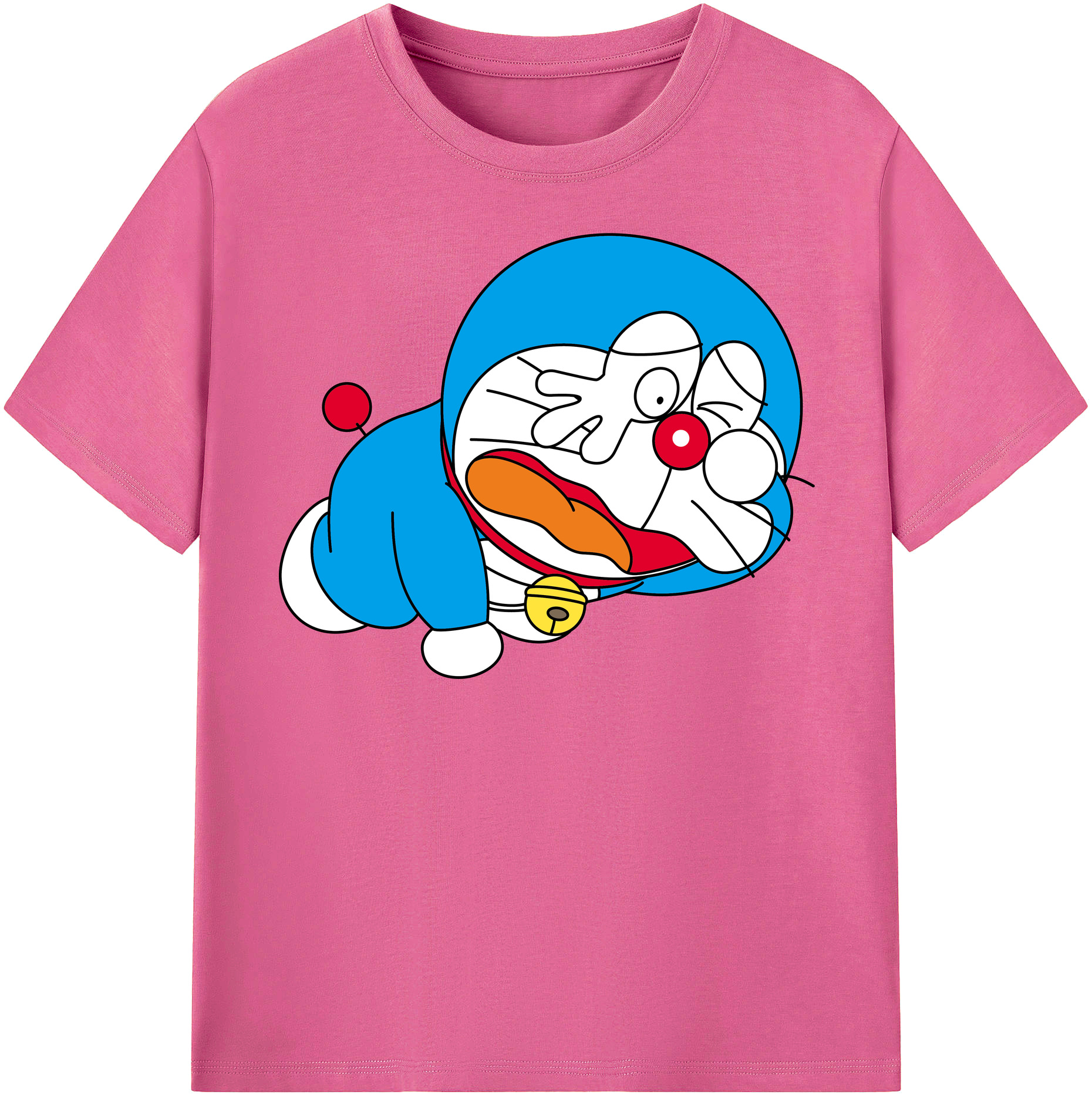 （画像用） ドラえもん Doraemon レディースカジュアルプリントTシャツ（綿100％）