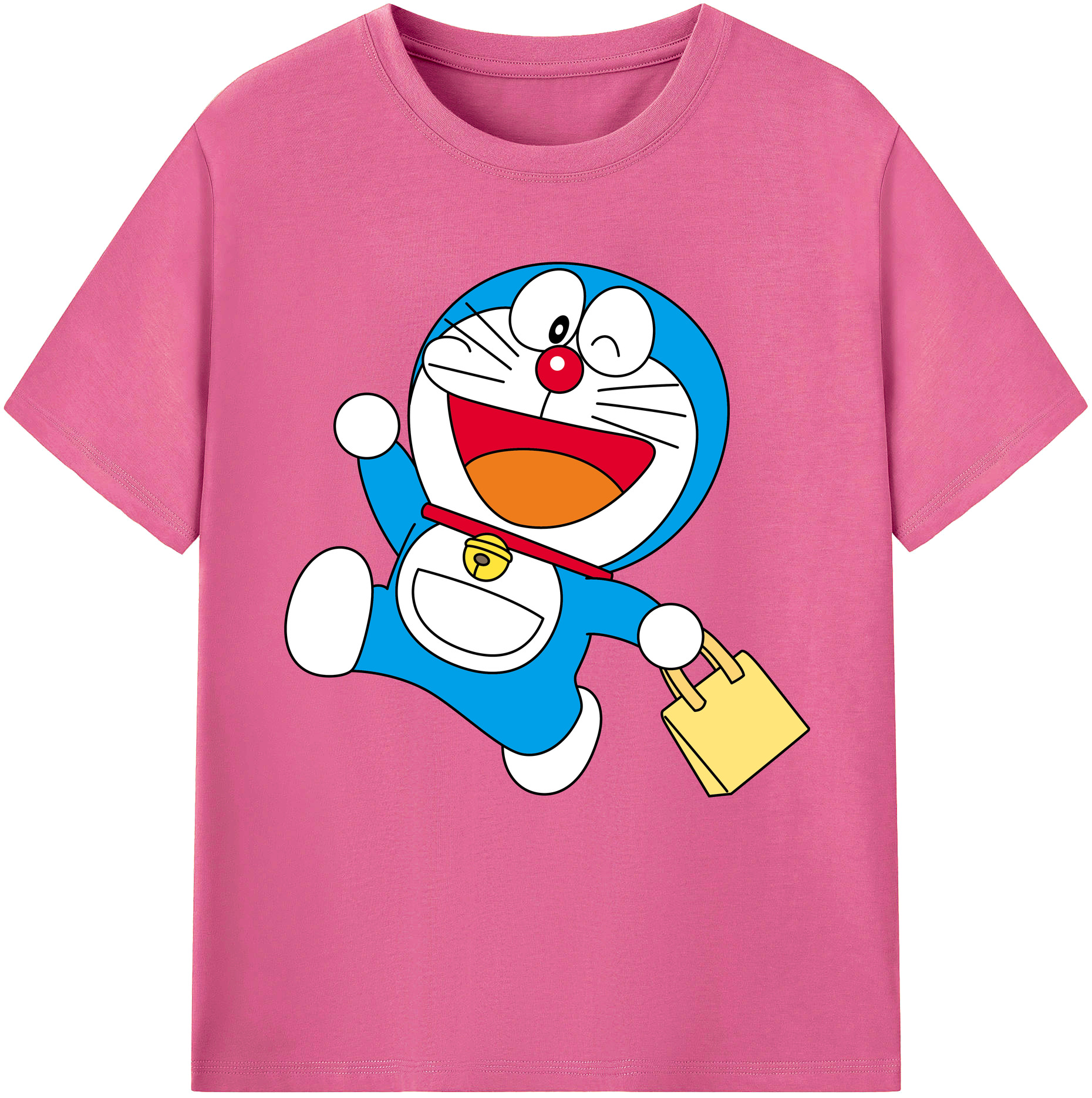 （画像用） ドラえもん Doraemon レディースカジュアルプリントTシャツ（綿100％）