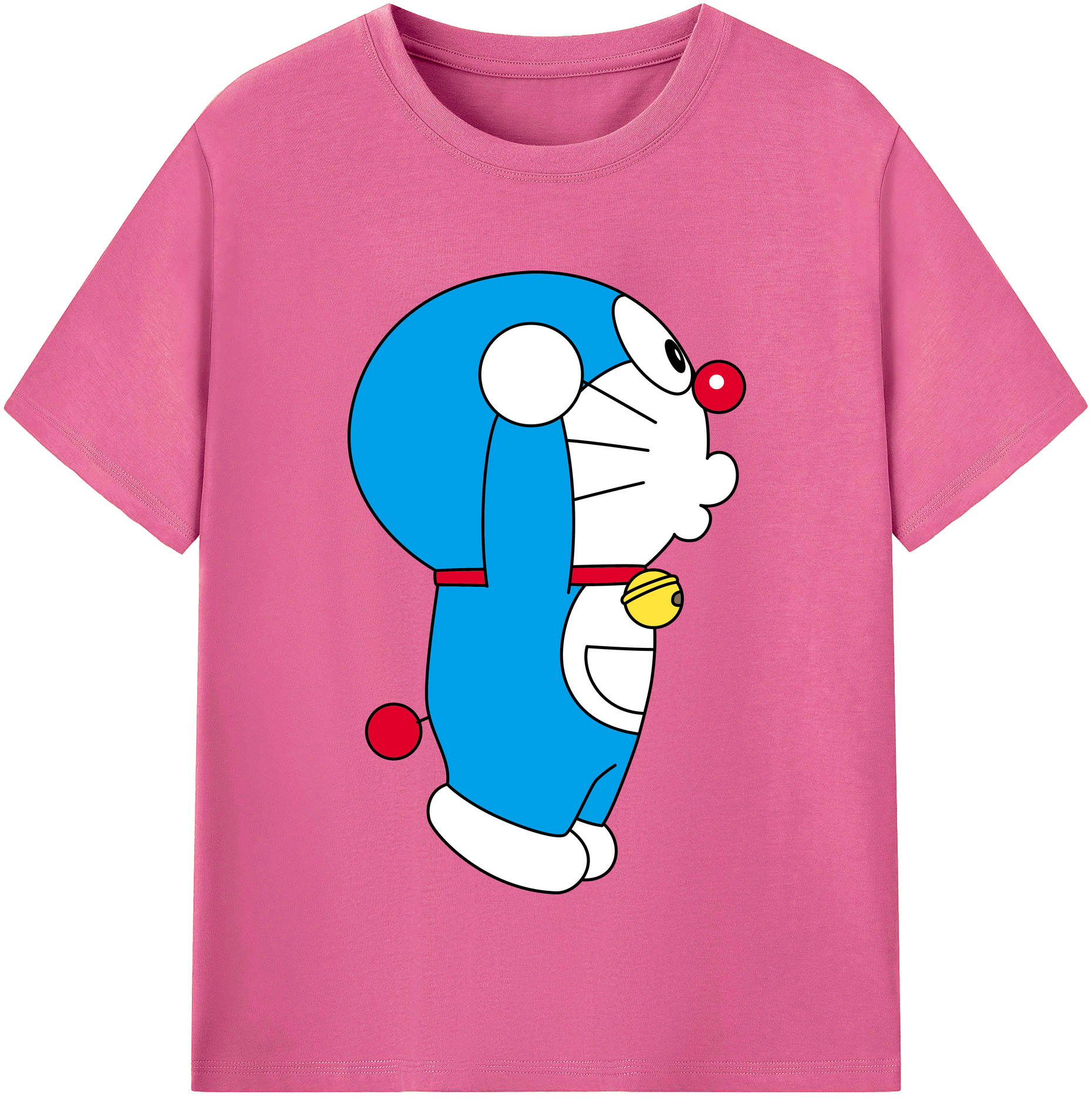 （画像用） ドラえもん Doraemon レディースカジュアルプリントTシャツ（綿100％）
