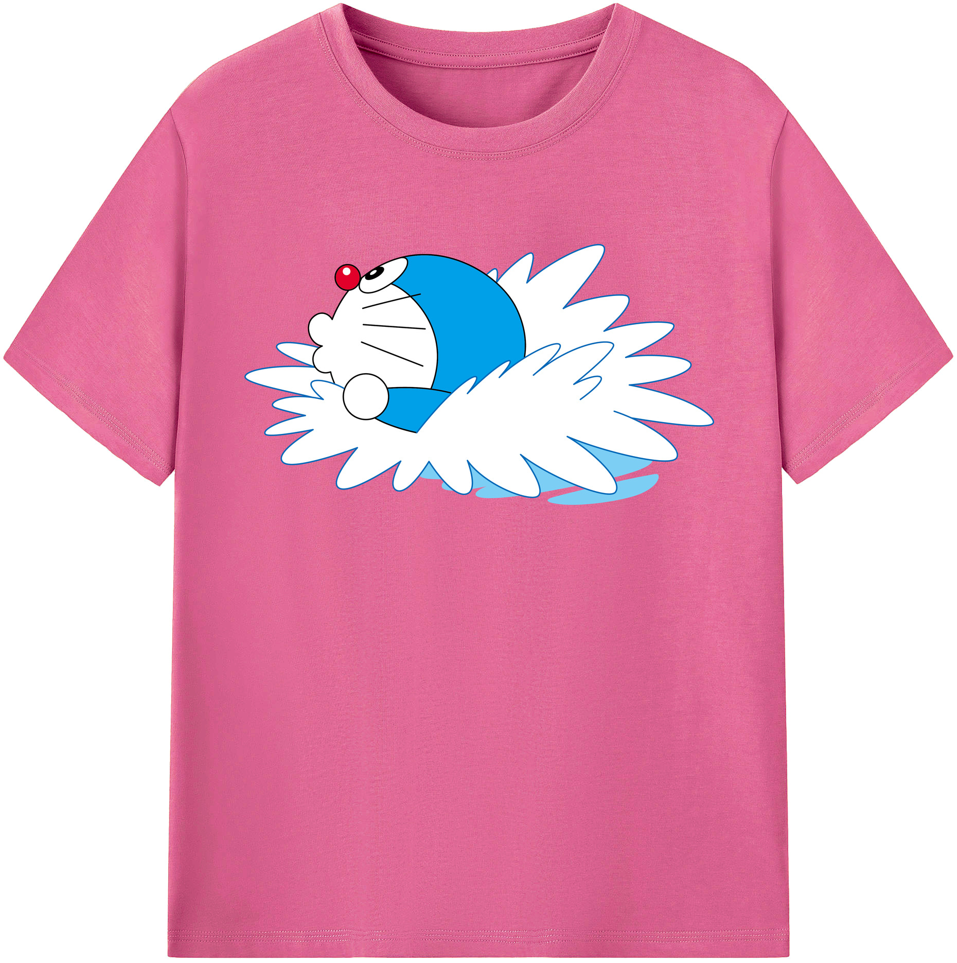 （画像用） ドラえもん Doraemon レディースカジュアルプリントTシャツ（綿100％）