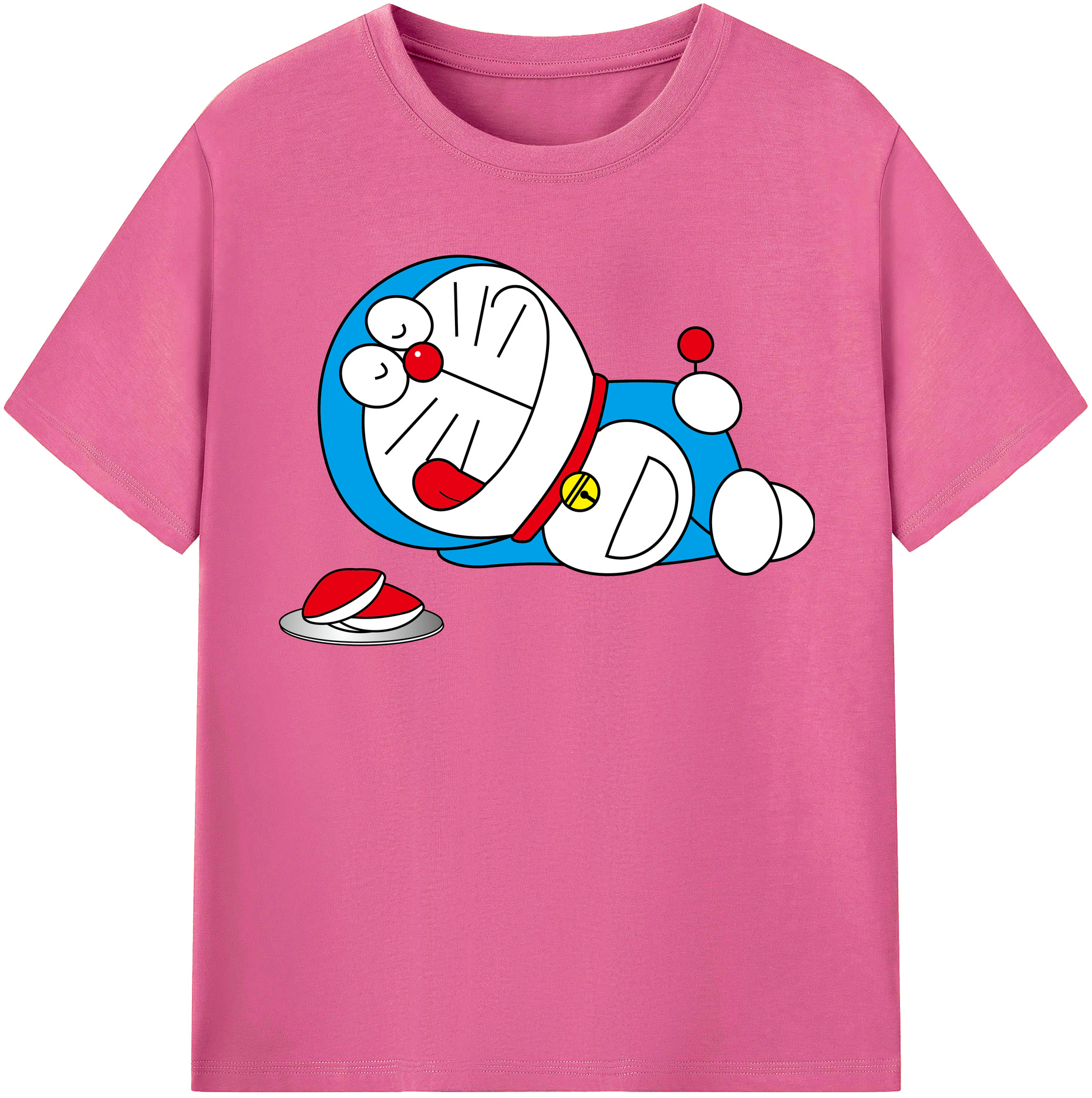 （画像用） ドラえもん Doraemon レディースカジュアルプリントTシャツ（綿100％）