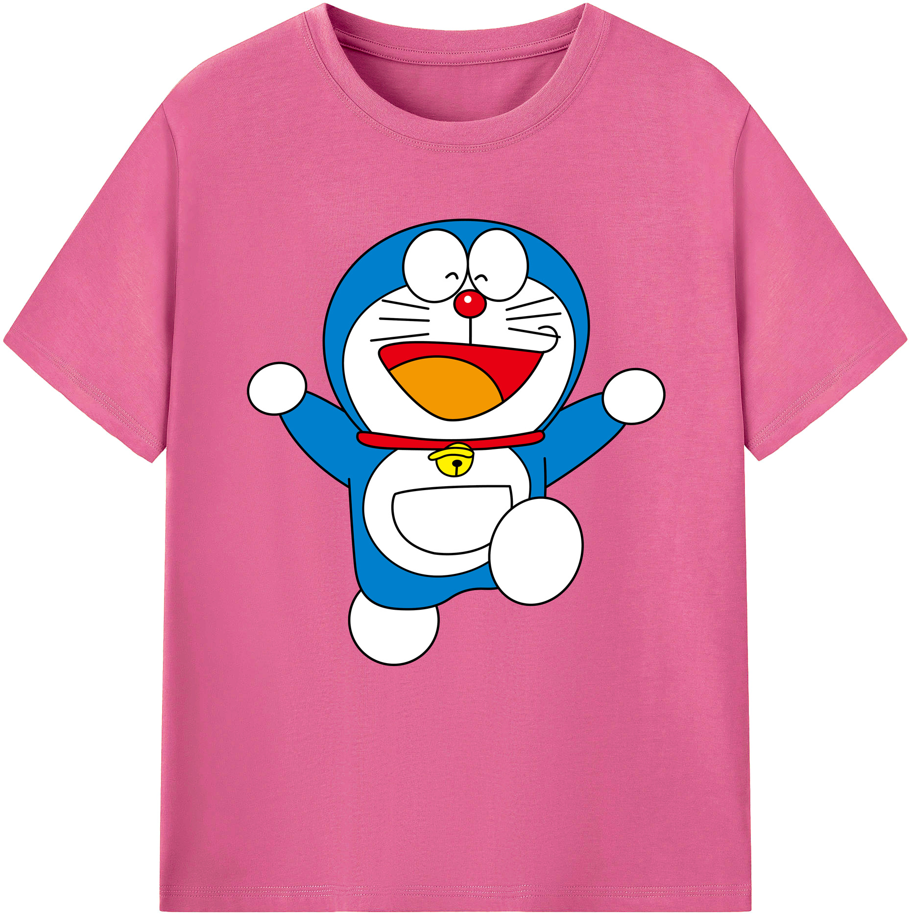 （画像用） ドラえもん Doraemon レディースカジュアルプリントTシャツ（綿100％）