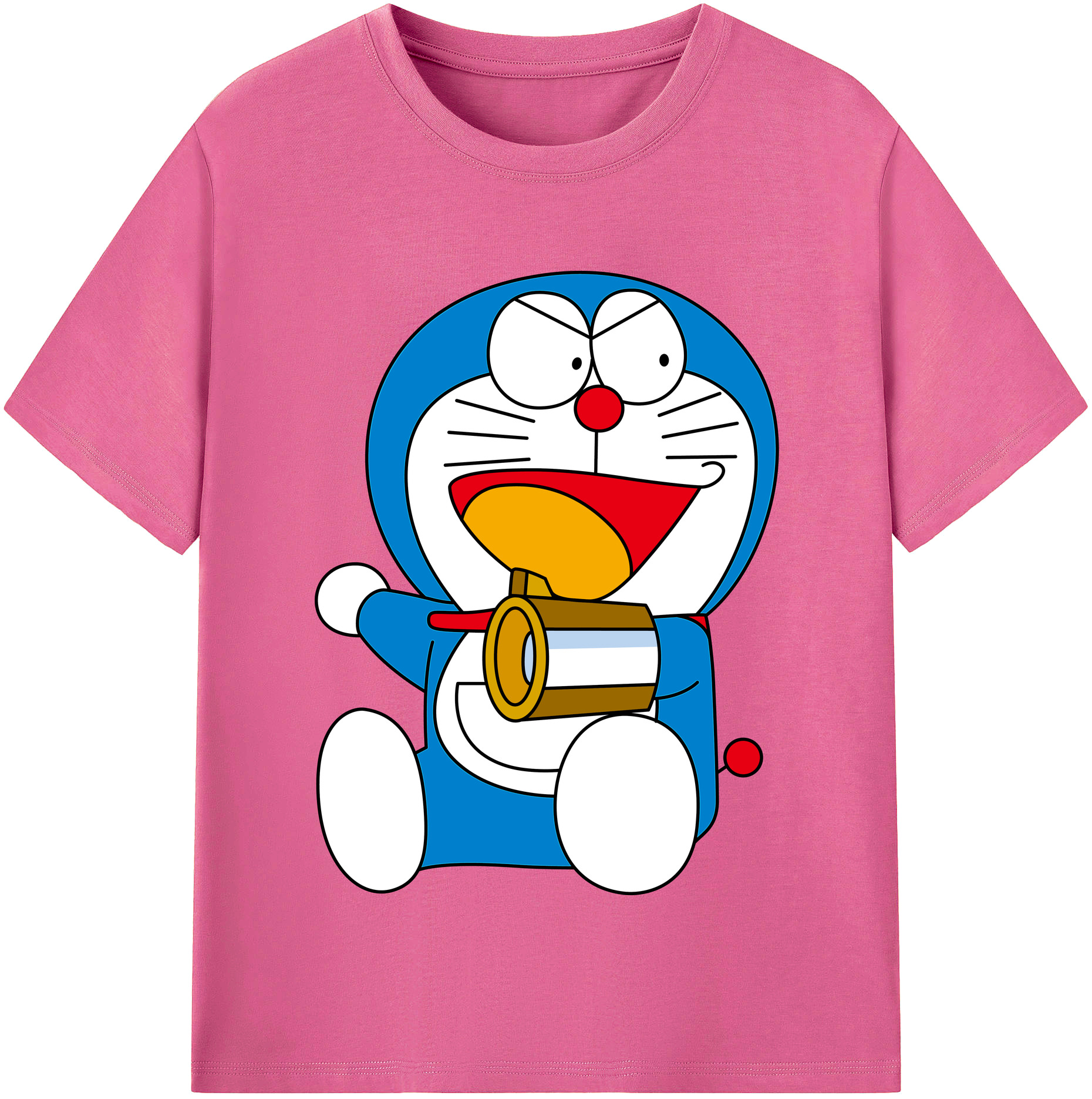 （画像用） ドラえもん Doraemon レディースカジュアルプリントTシャツ（綿100％）
