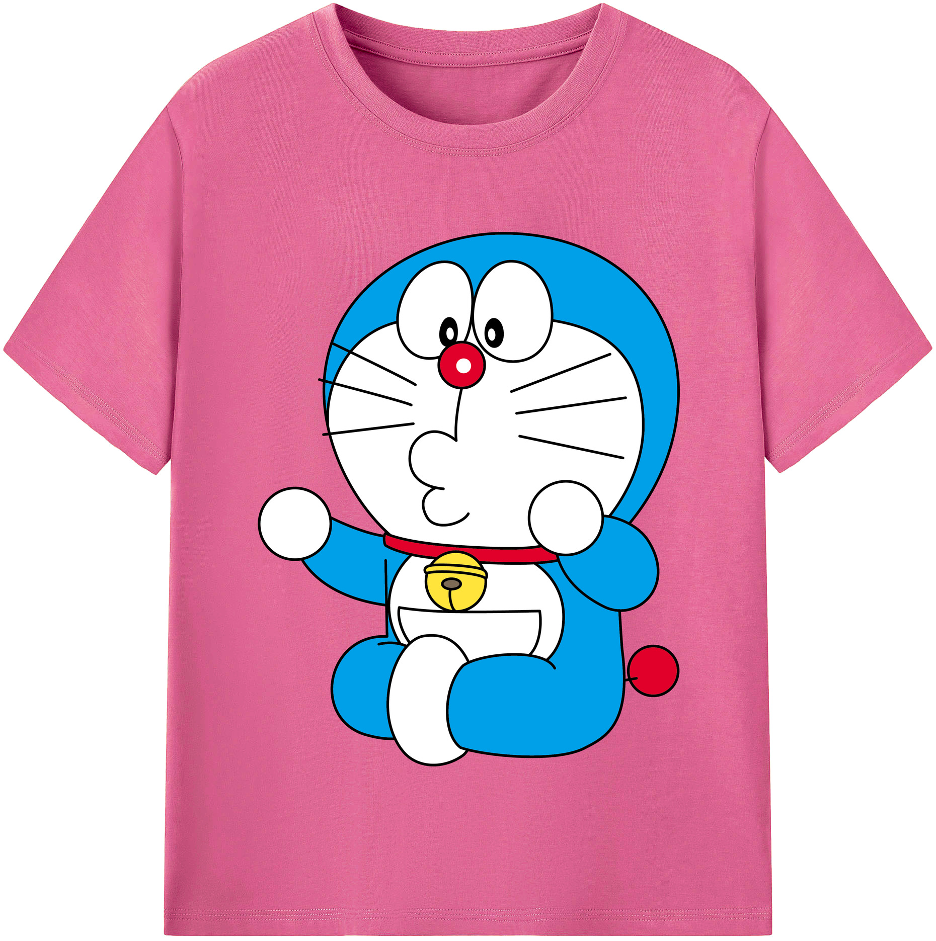 （画像用） ドラえもん Doraemon レディースカジュアルプリントTシャツ（綿100％）