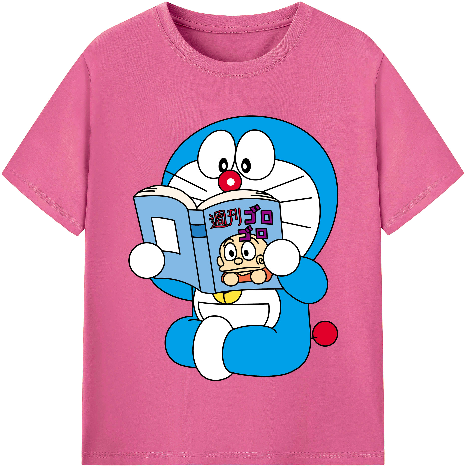 （画像用） ドラえもん Doraemon レディースカジュアルプリントTシャツ（綿100％）