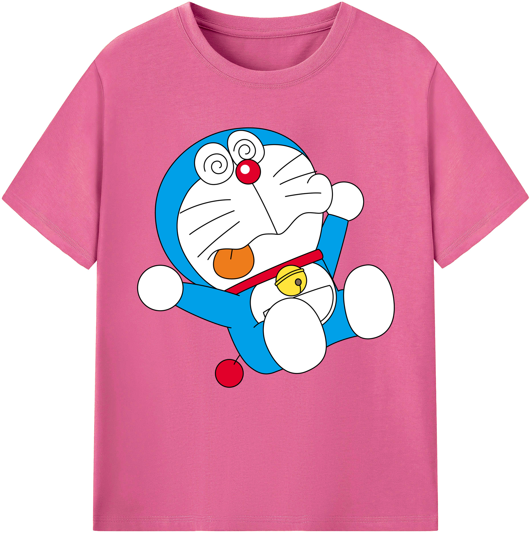 （画像用） ドラえもん Doraemon レディースカジュアルプリントTシャツ（綿100％）