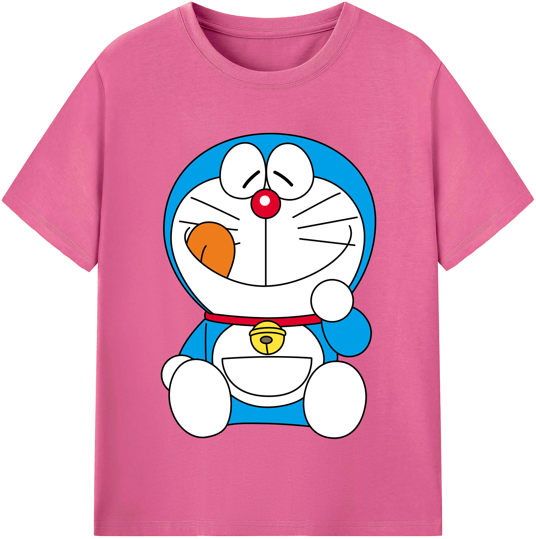 （画像用） ドラえもん Doraemon レディースカジュアルプリントTシャツ（綿100％）