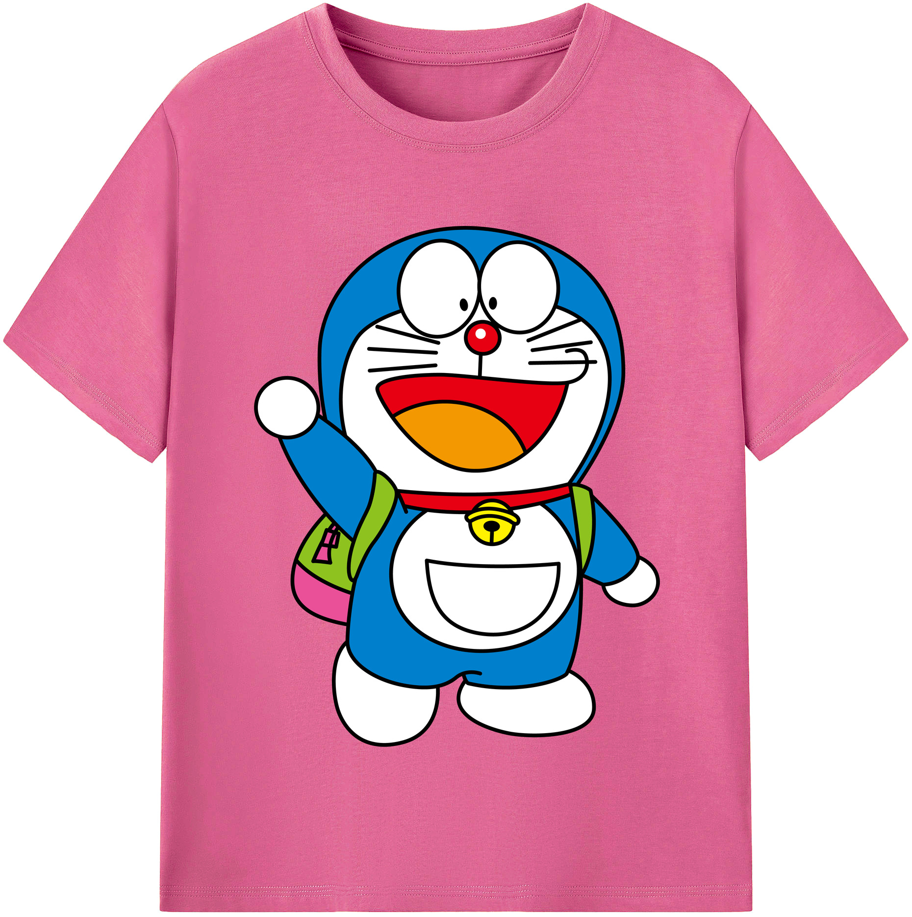（画像用） ドラえもん Doraemon レディースカジュアルプリントTシャツ（綿100％）