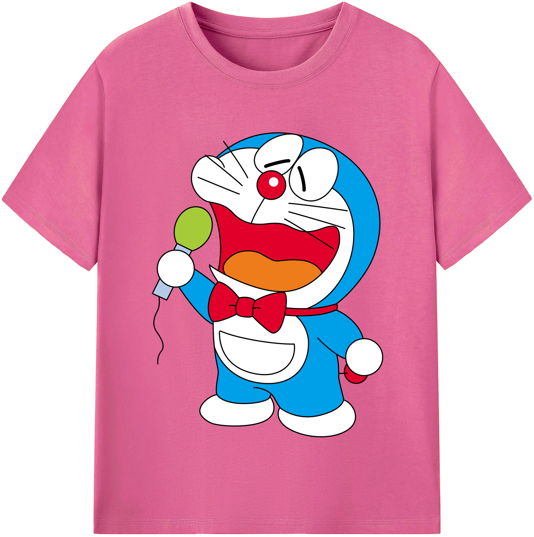 （画像用） ドラえもん Doraemon レディースカジュアルプリントTシャツ（綿100％）