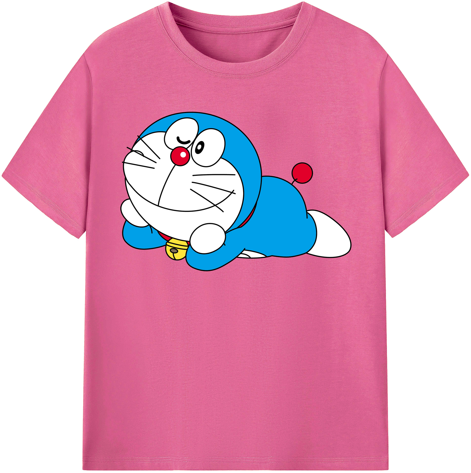 （画像用） ドラえもん Doraemon レディースカジュアルプリントTシャツ（綿100％）