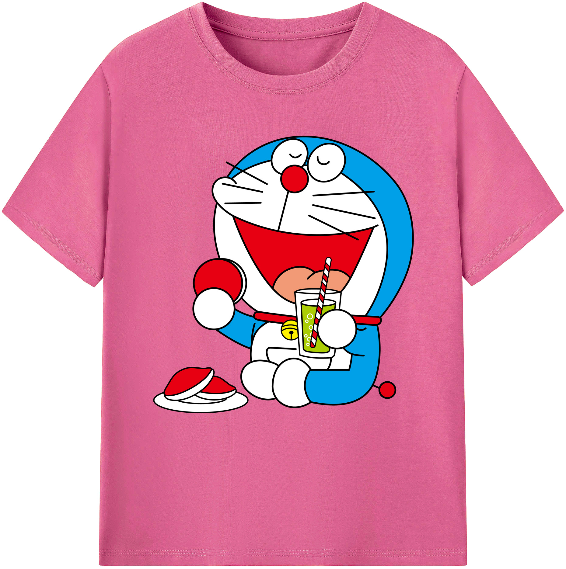 （画像用） ドラえもん Doraemon レディースカジュアルプリントTシャツ（綿100％）