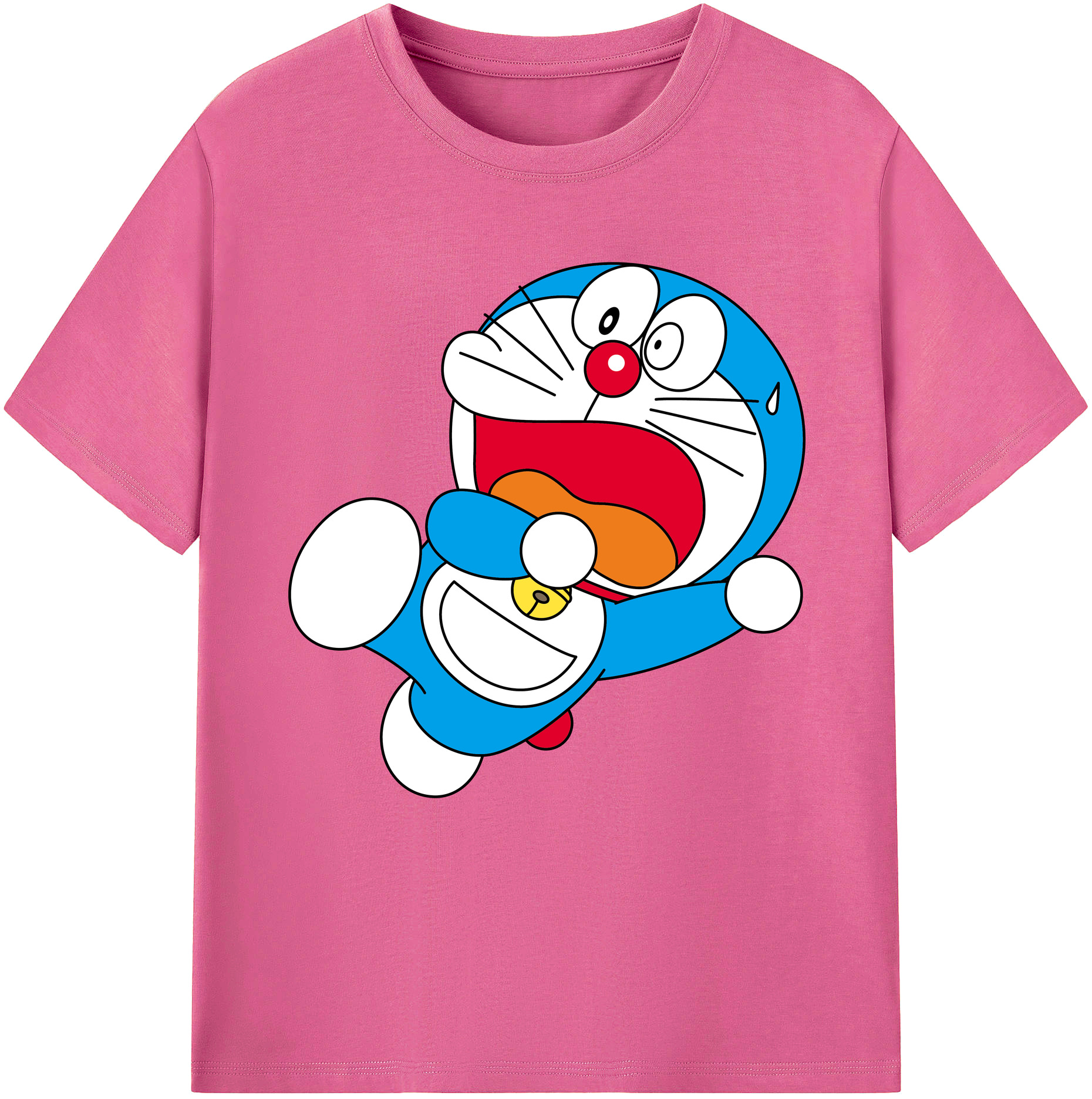 （画像用） ドラえもん Doraemon レディースカジュアルプリントTシャツ（綿100％）