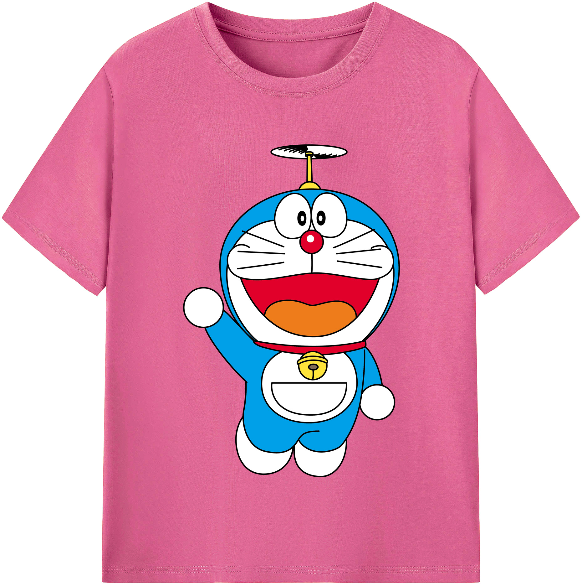 （画像用） ドラえもん Doraemon レディースカジュアルプリントTシャツ（綿100％）