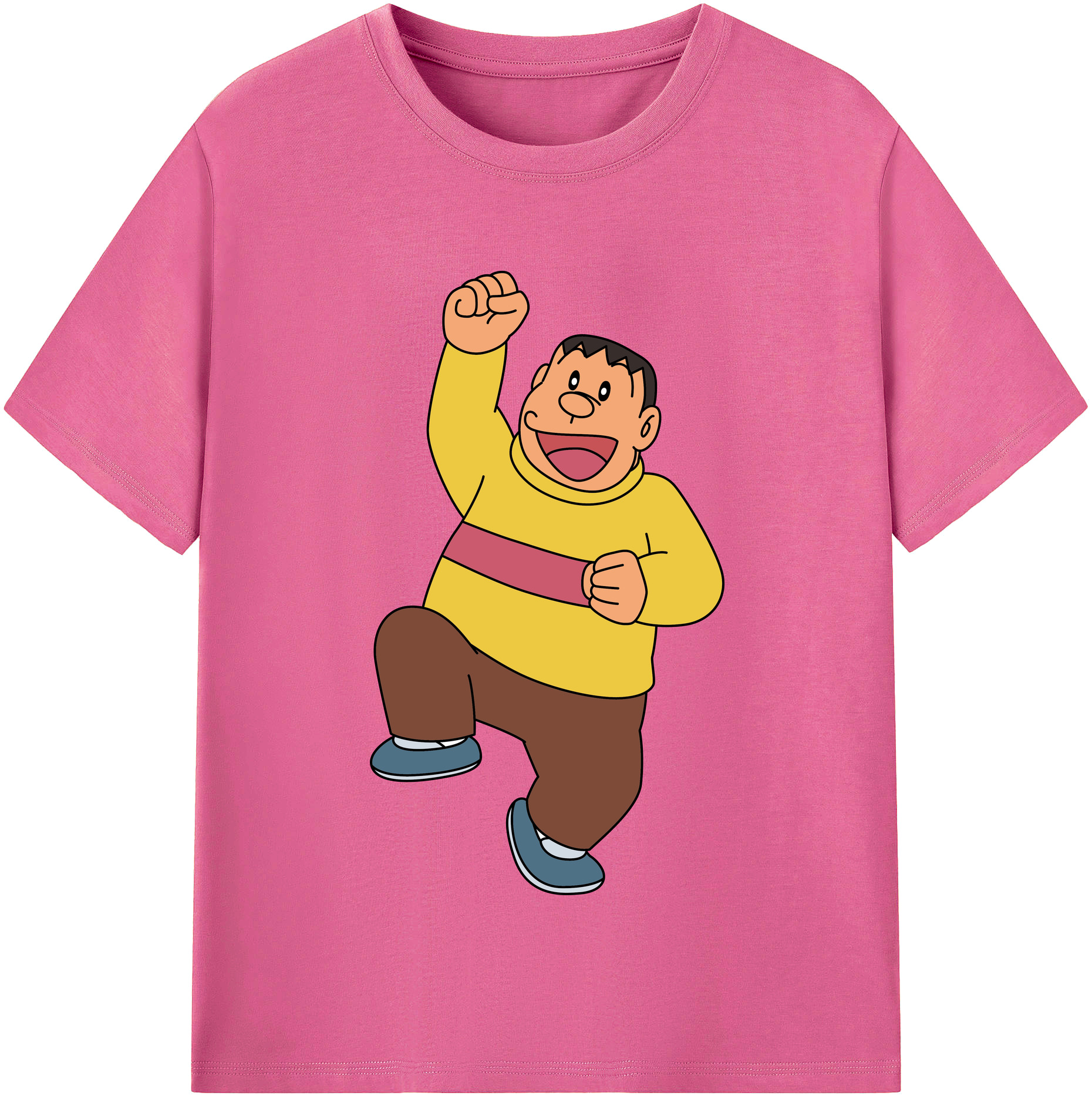 （画像用） ドラえもん 剛田武 Doraemon Gouta Takeshi レディースカジュアルプリントTシャツ（綿100％）