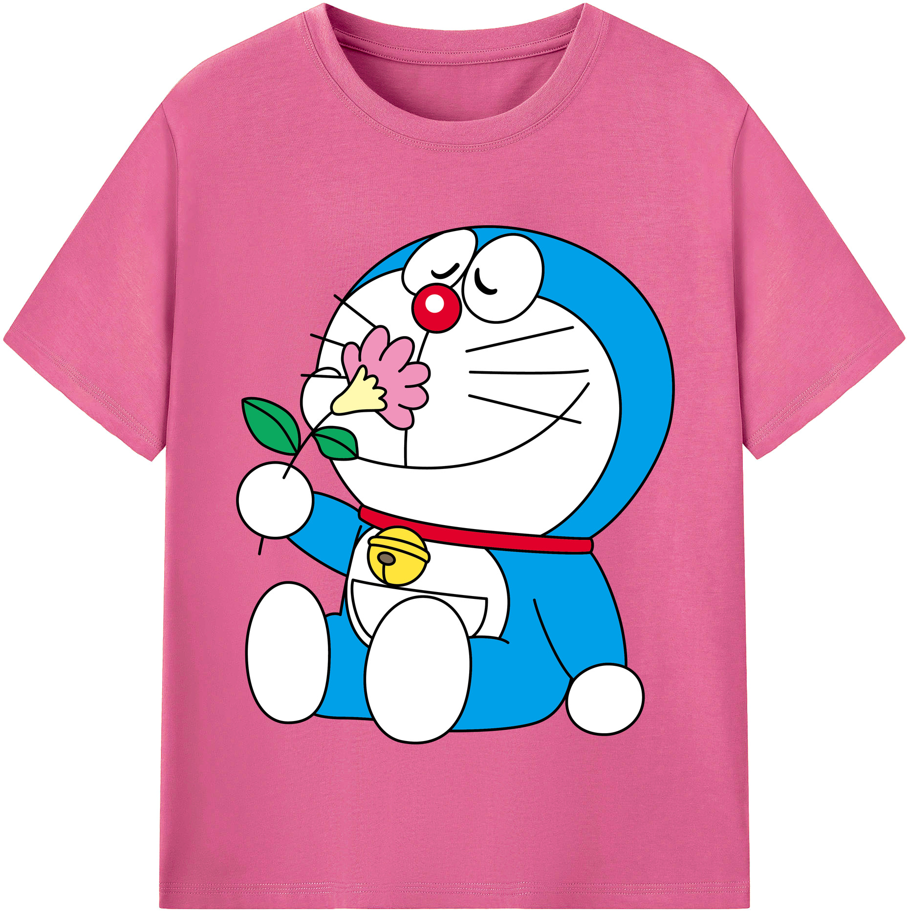（画像用） ドラえもん Doraemon レディースカジュアルプリントTシャツ（綿100％）
