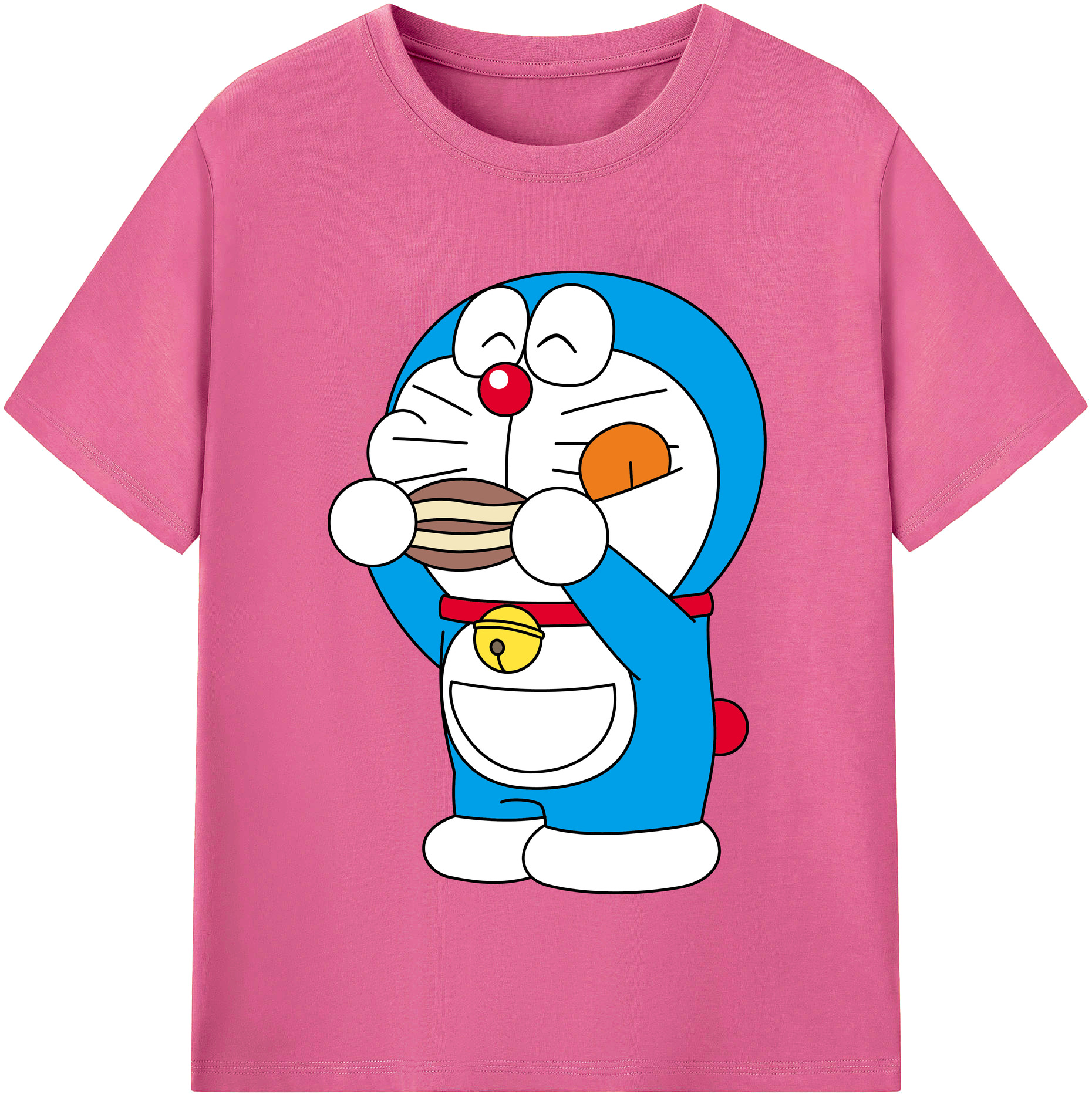 （画像用） ドラえもん Doraemon レディースカジュアルプリントTシャツ（綿100％）