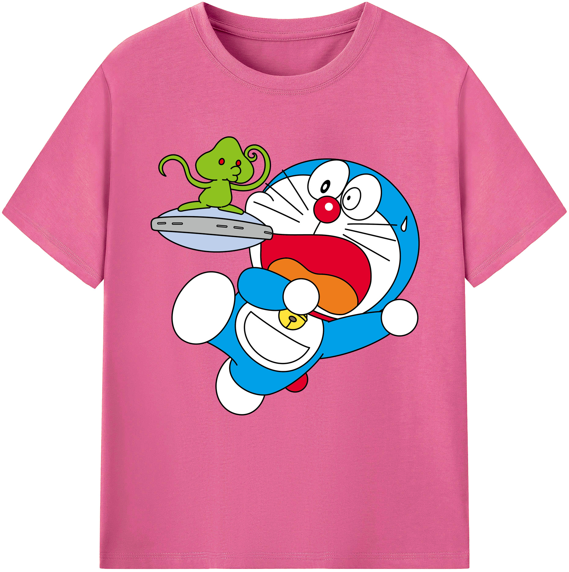 （画像用） ドラえもん Doraemon レディースカジュアルプリントTシャツ（綿100％）