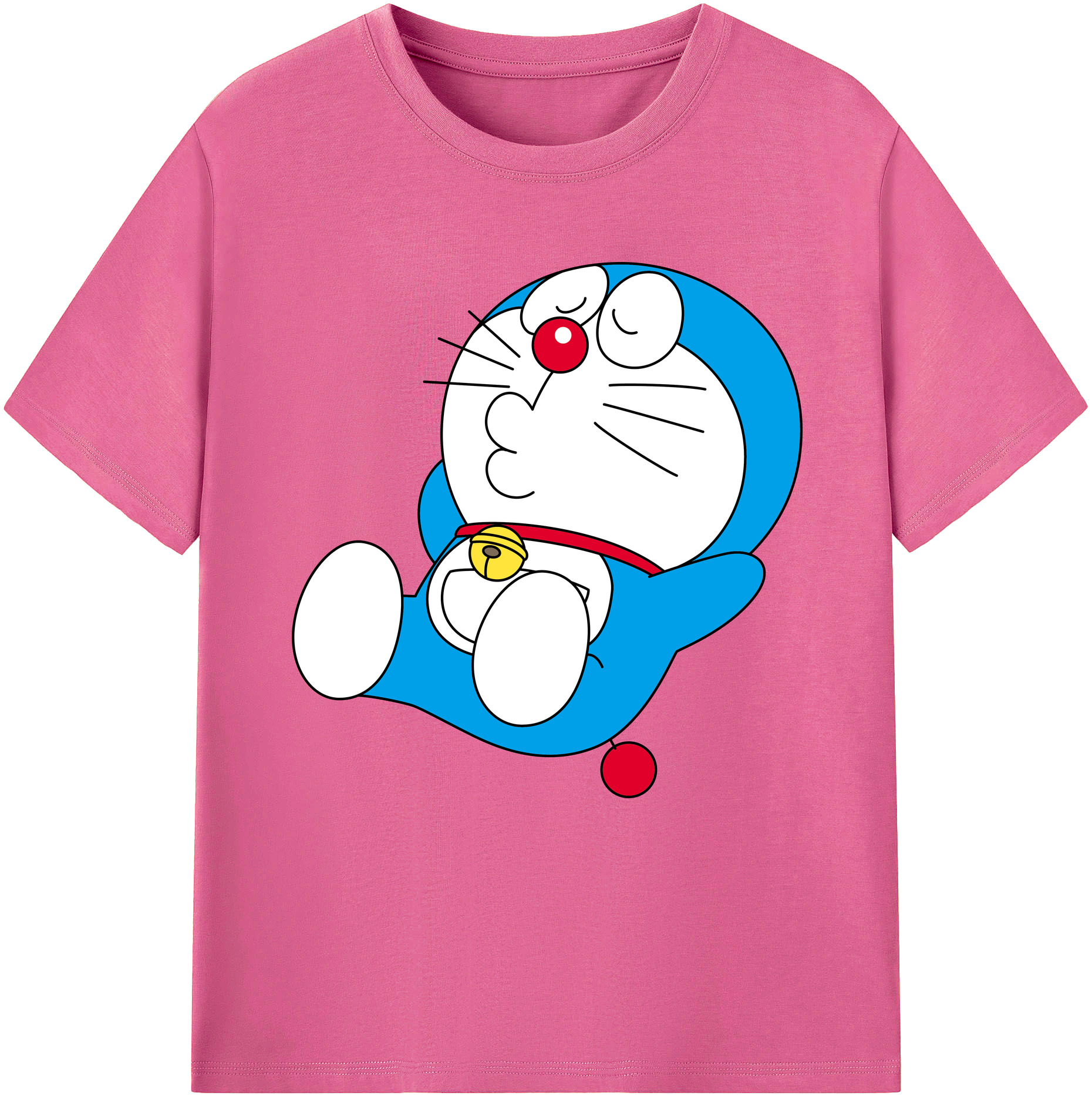 （画像用） ドラえもん Doraemon レディースカジュアルプリントTシャツ（綿100％）