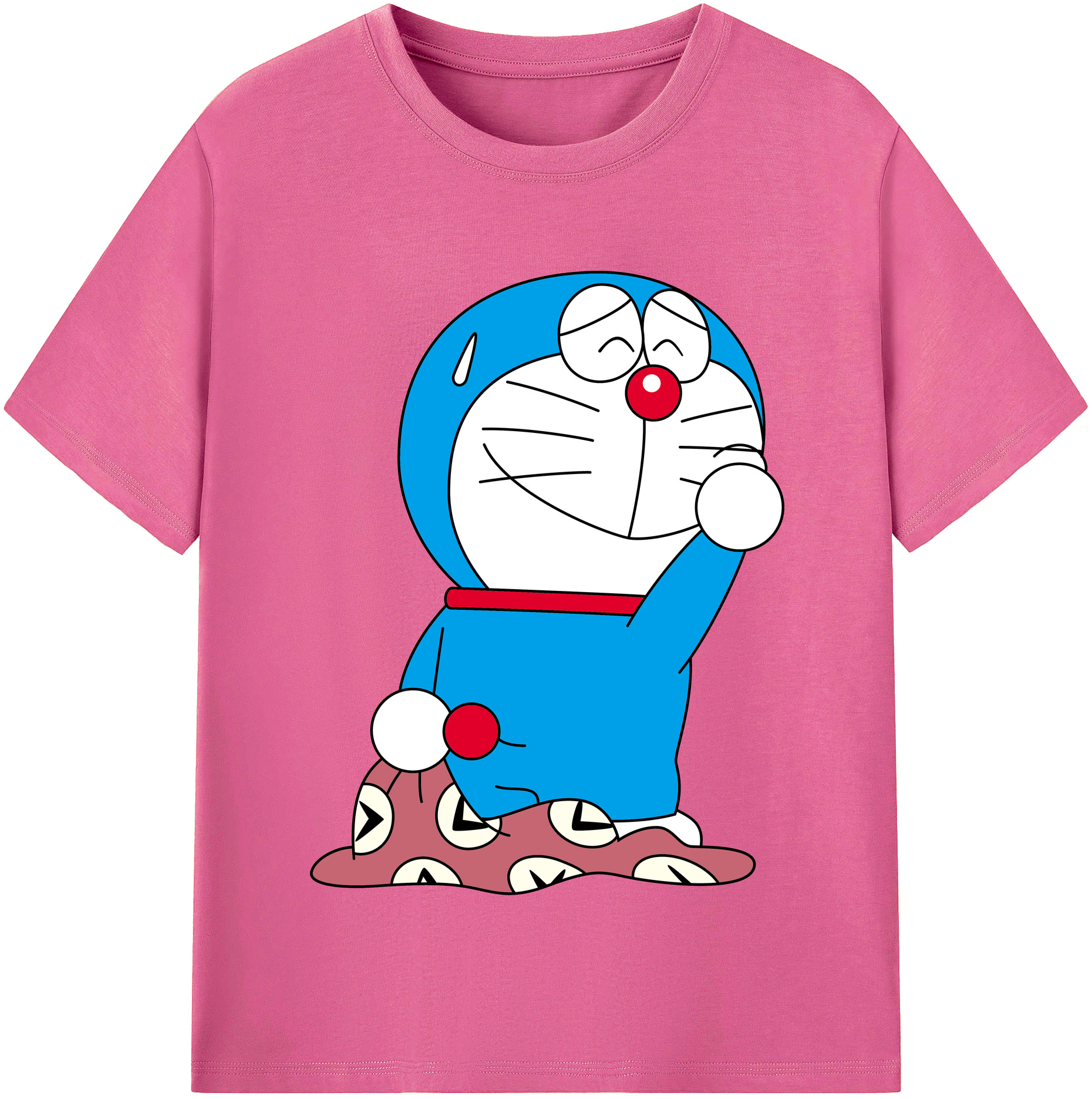 （画像用） ドラえもん Doraemon レディースカジュアルプリントTシャツ（綿100％）