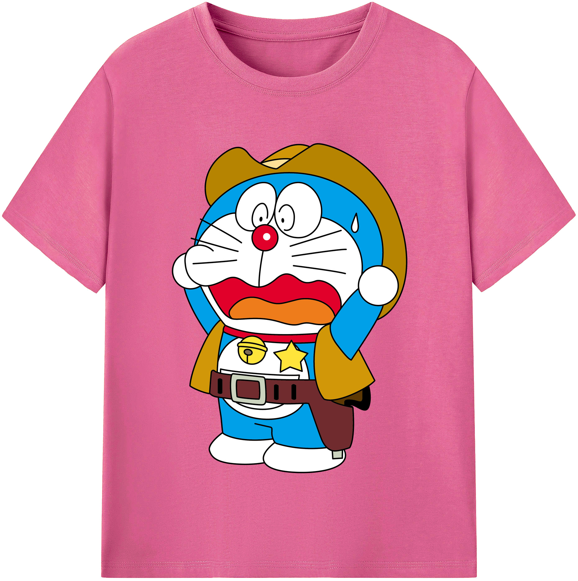（画像用） ドラえもん Doraemon レディースカジュアルプリントTシャツ（綿100％）
