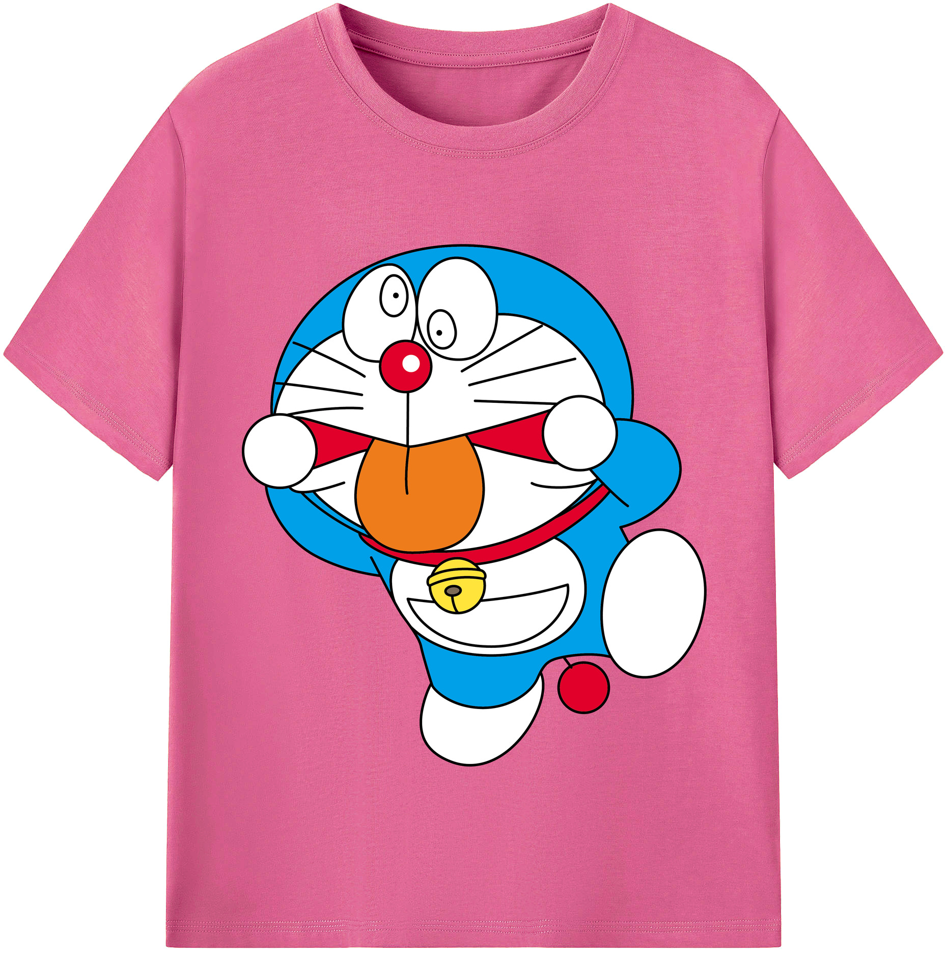 （画像用） ドラえもん Doraemon レディースカジュアルプリントTシャツ（綿100％）