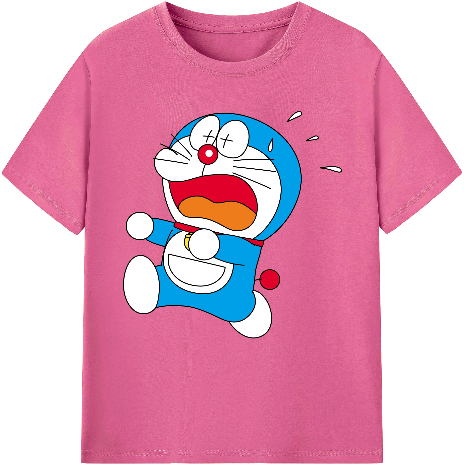 （画像用） ドラえもん Doraemon レディースカジュアルプリントTシャツ（綿100％）