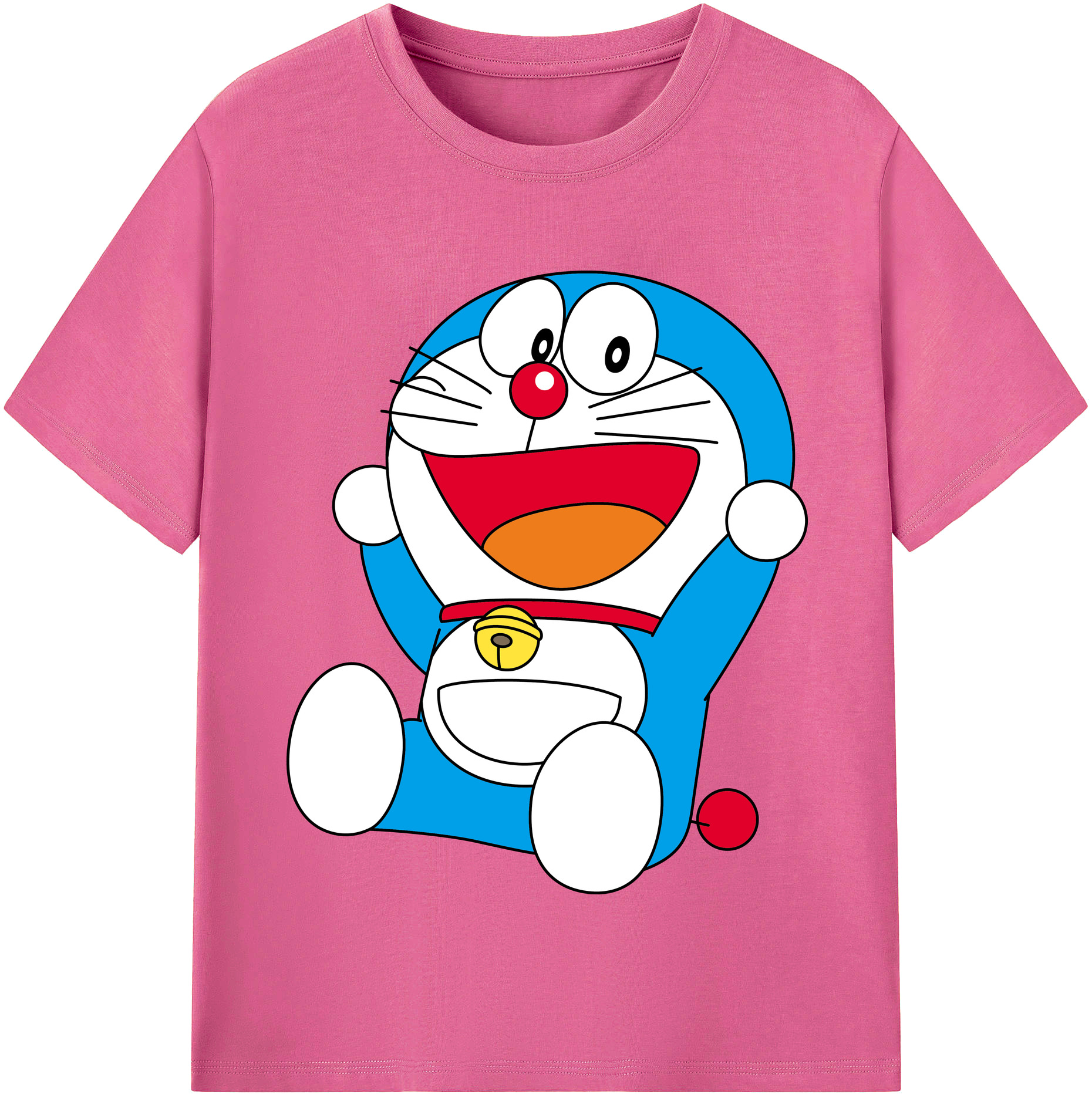 （画像用） ドラえもん Doraemon レディースカジュアルプリントTシャツ（綿100％）