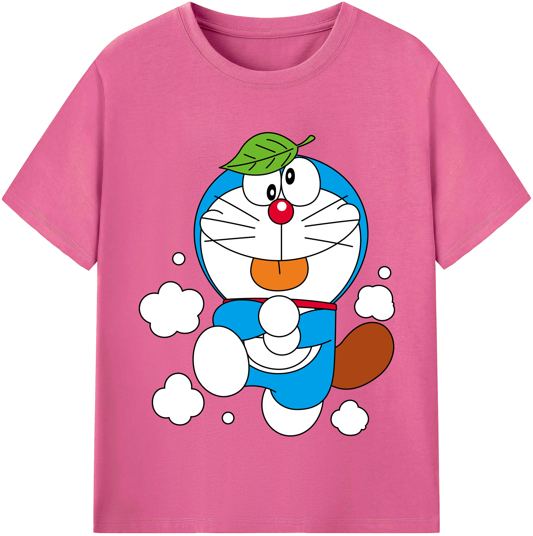 （画像用） ドラえもん Doraemon レディースカジュアルプリントTシャツ（綿100％）