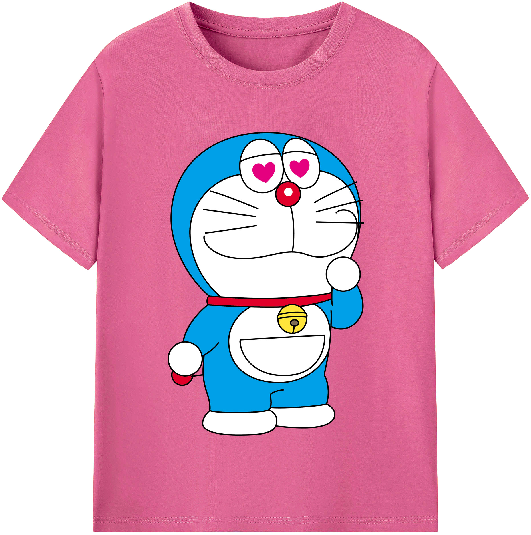 （画像用） ドラえもん Doraemon レディースカジュアルプリントTシャツ（綿100％）