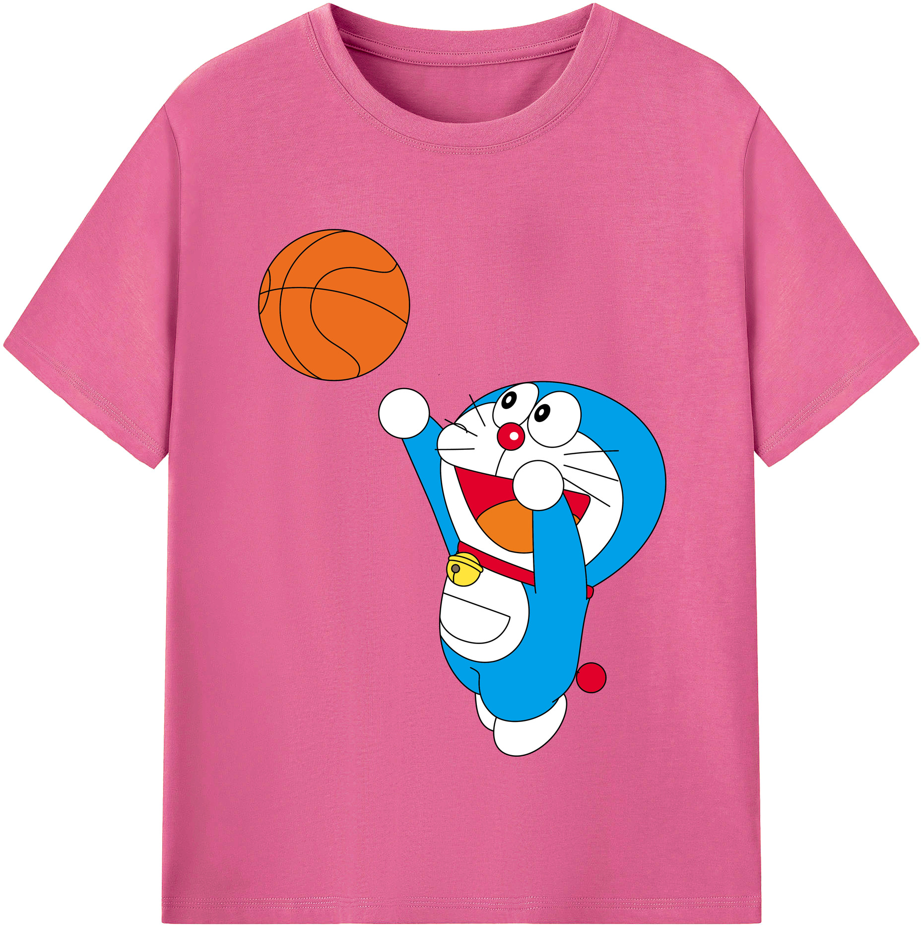 （画像用） ドラえもん Doraemon レディースカジュアルプリントTシャツ（綿100％）