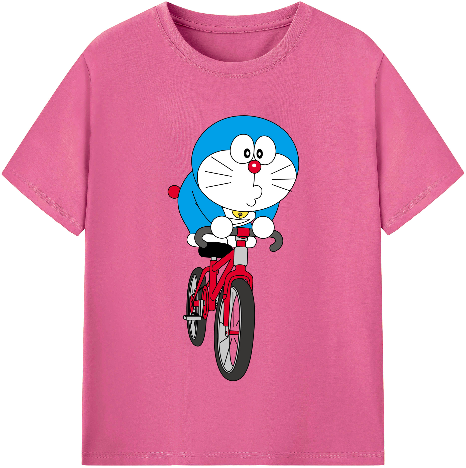 （画像用） ドラえもん Doraemon レディースカジュアルプリントTシャツ（綿100％）