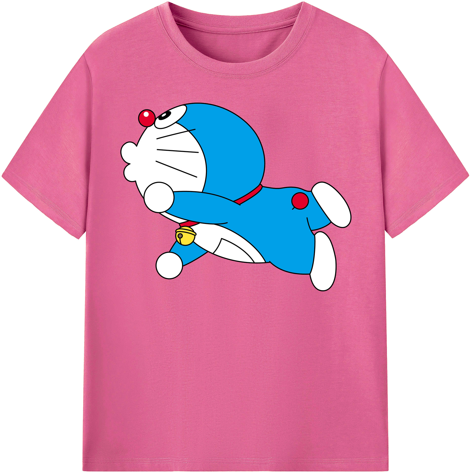（画像用） ドラえもん Doraemon レディースカジュアルプリントTシャツ（綿100％）