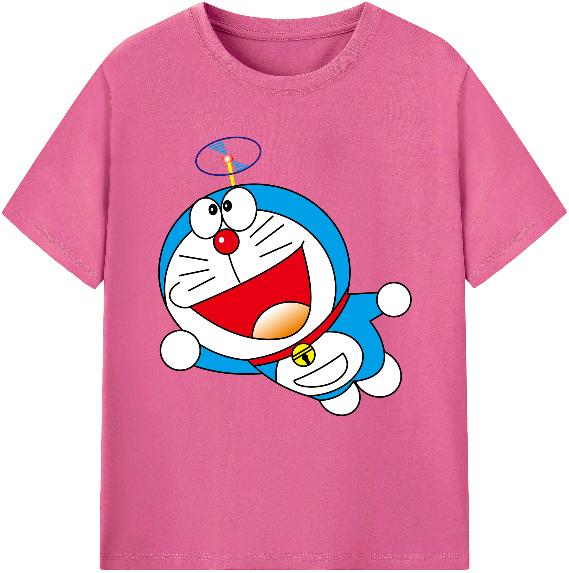 （画像用） ドラえもん Doraemon レディースカジュアルプリントTシャツ（綿100％）