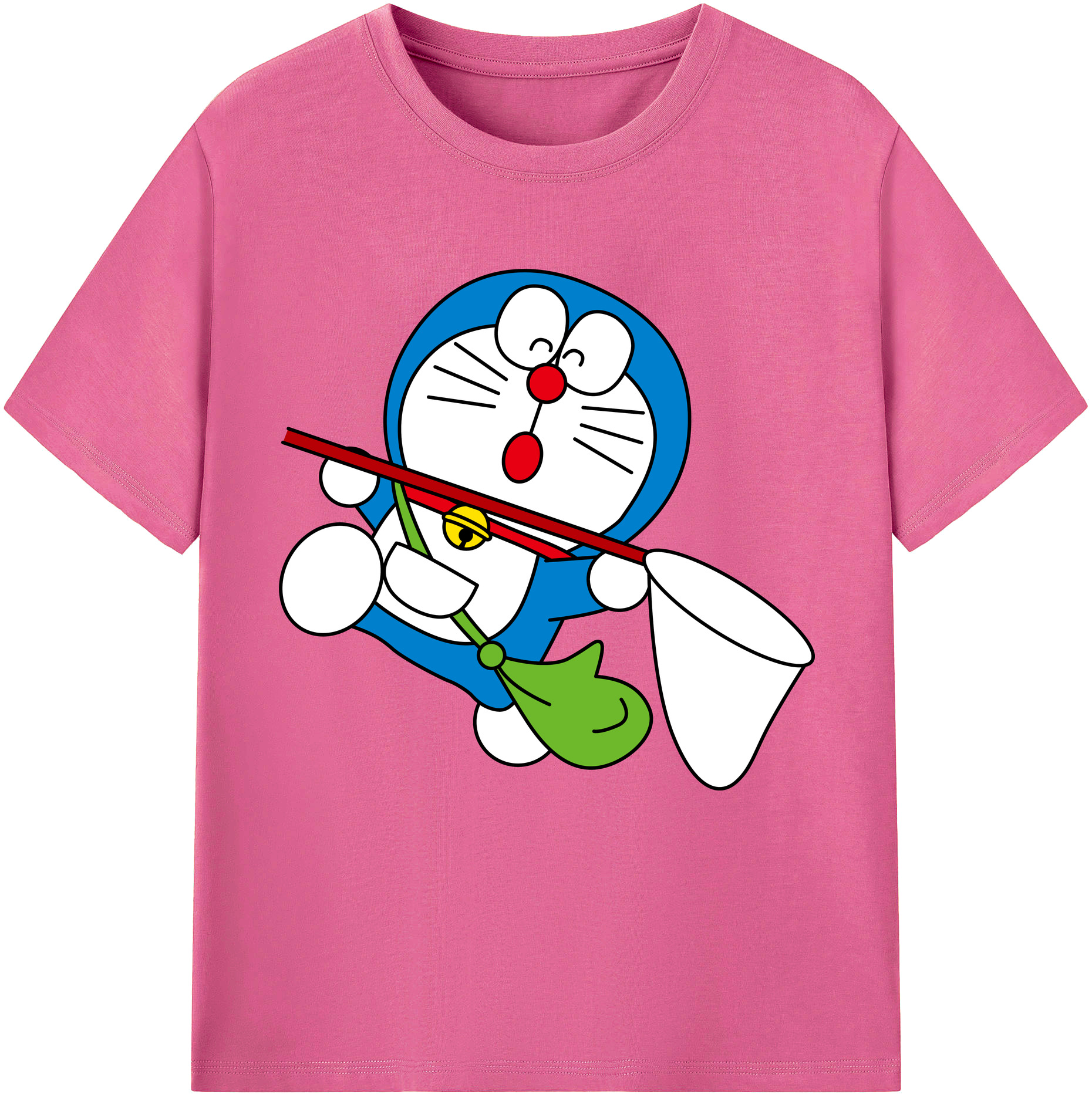 （画像用） ドラえもん Doraemon レディースカジュアルプリントTシャツ（綿100％）