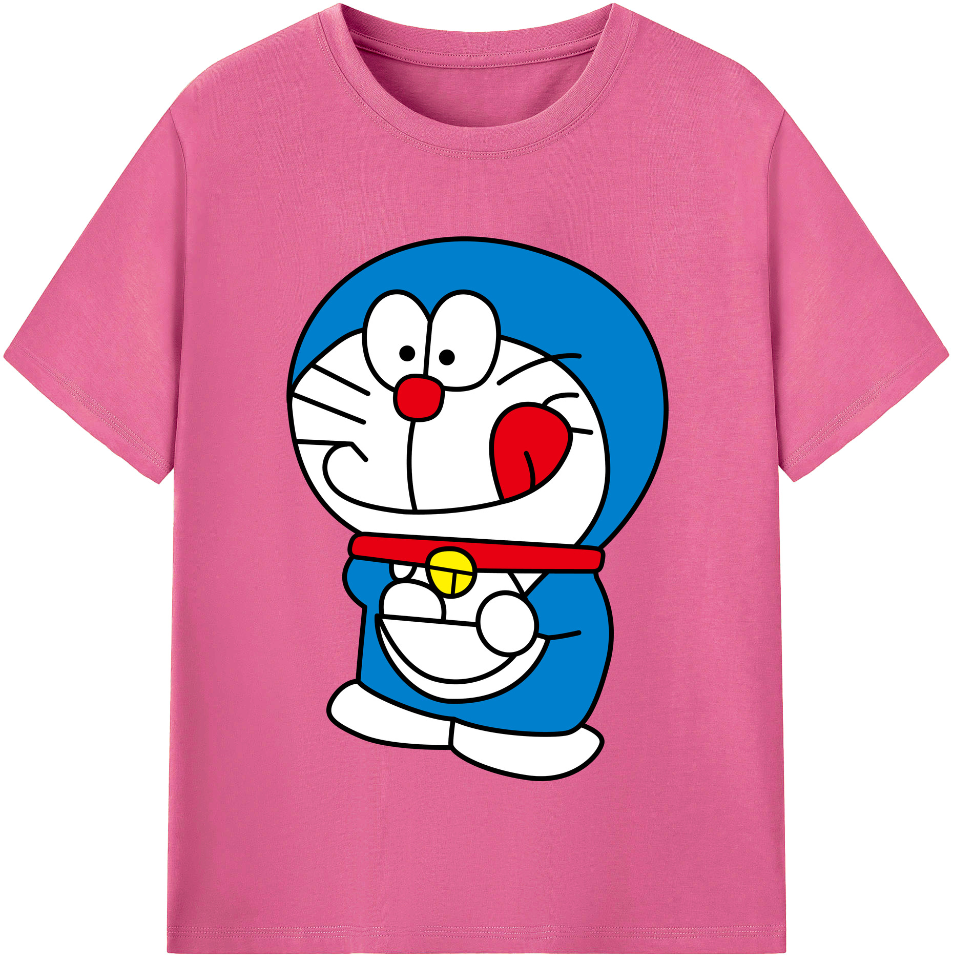 （画像用） ドラえもん Doraemon レディースカジュアルプリントTシャツ（綿100％）