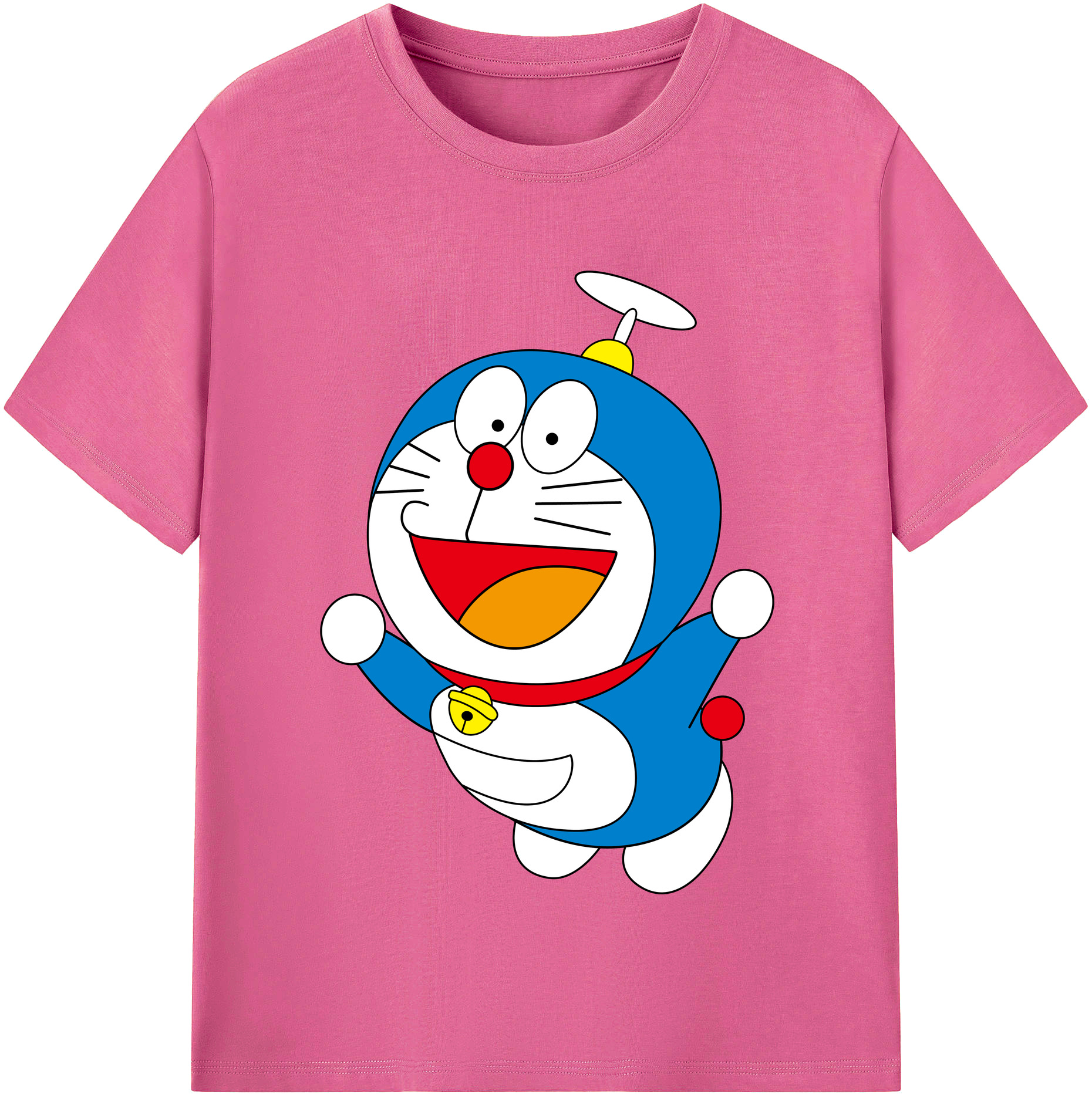 （画像用） ドラえもん Doraemon レディースカジュアルプリントTシャツ（綿100％）