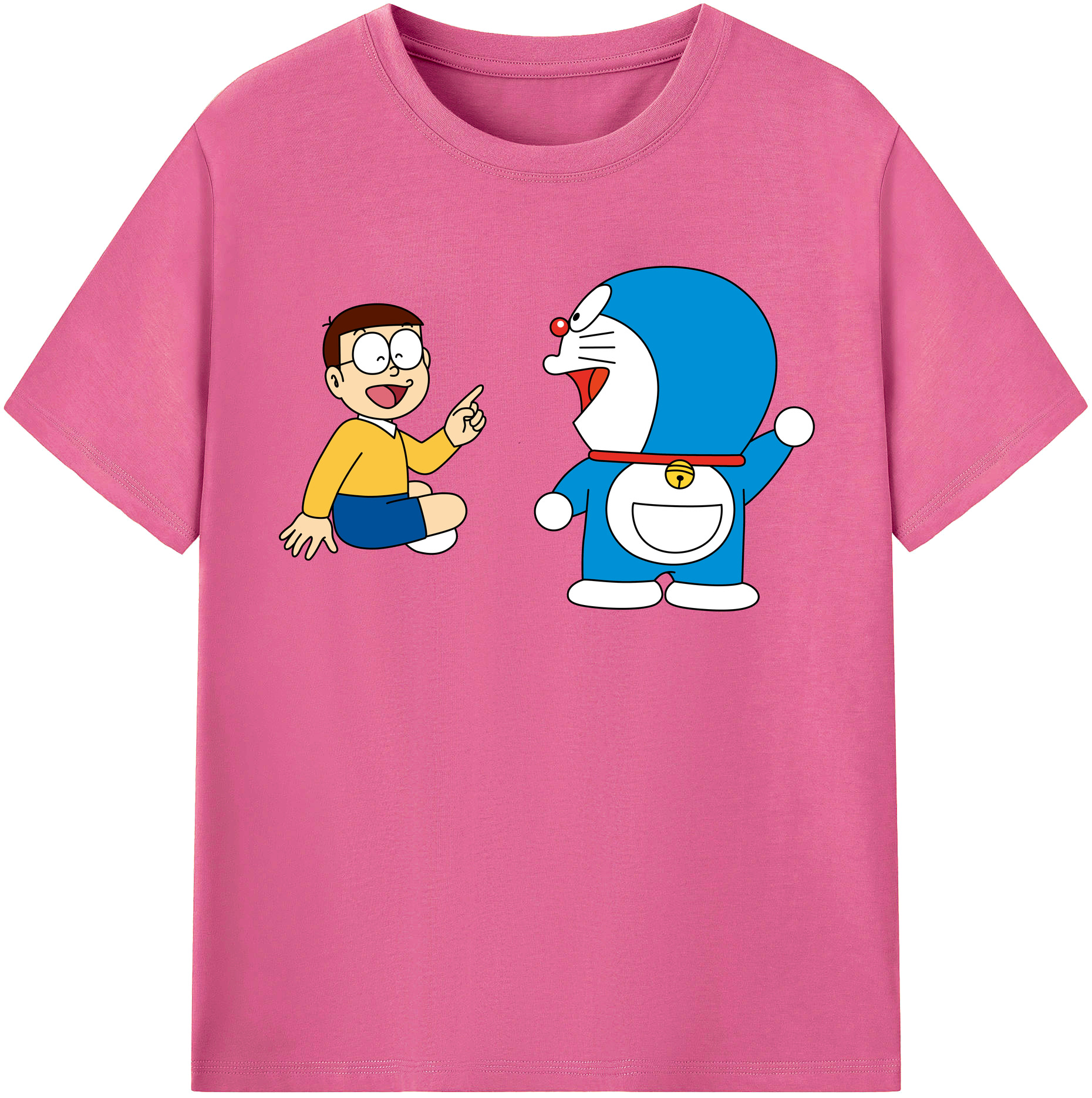 （画像用） ドラえもん Doraemon レディースカジュアルプリントTシャツ（綿100％）