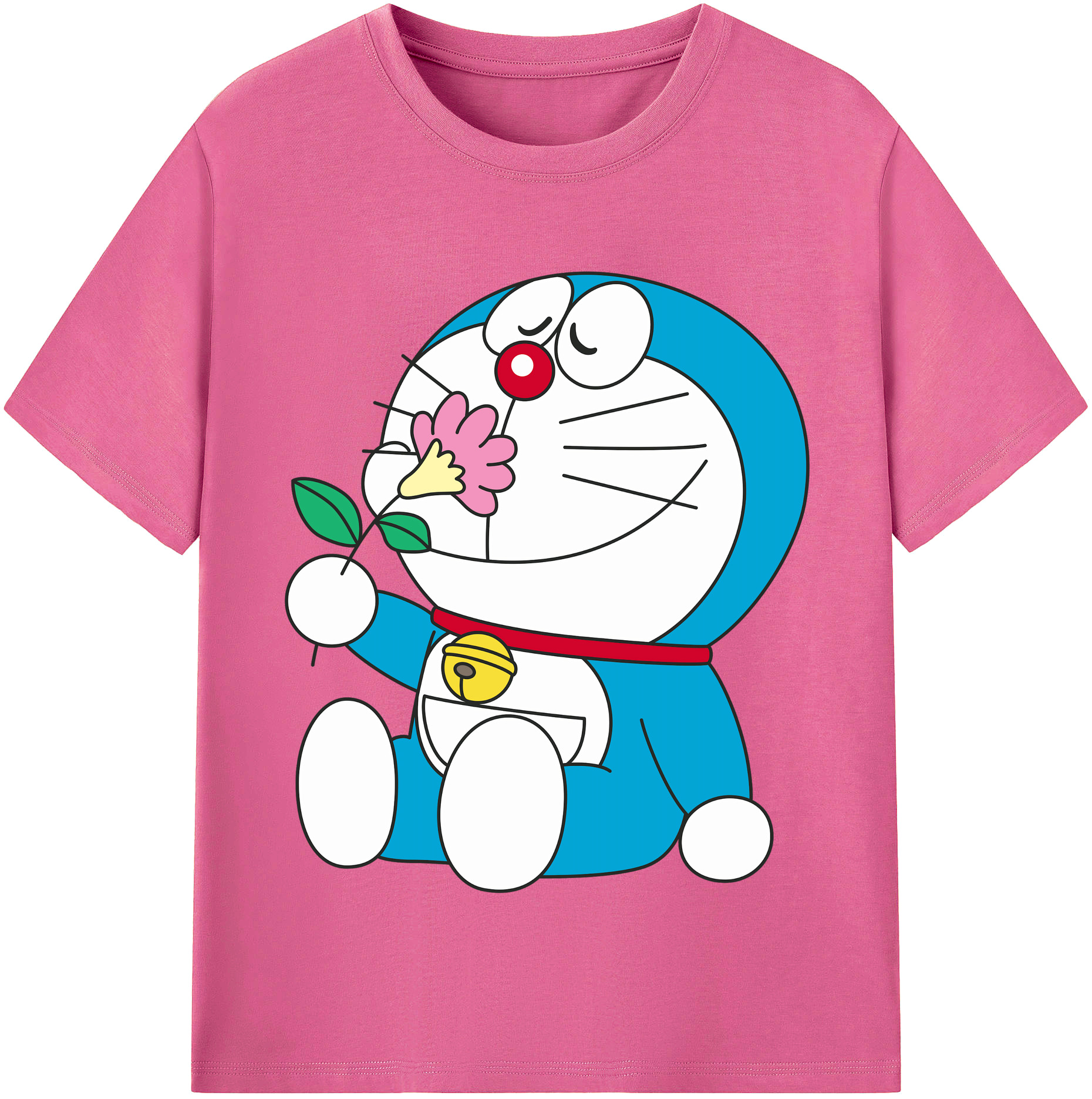 （画像用） ドラえもん Doraemon レディースカジュアルプリントTシャツ（綿100％）