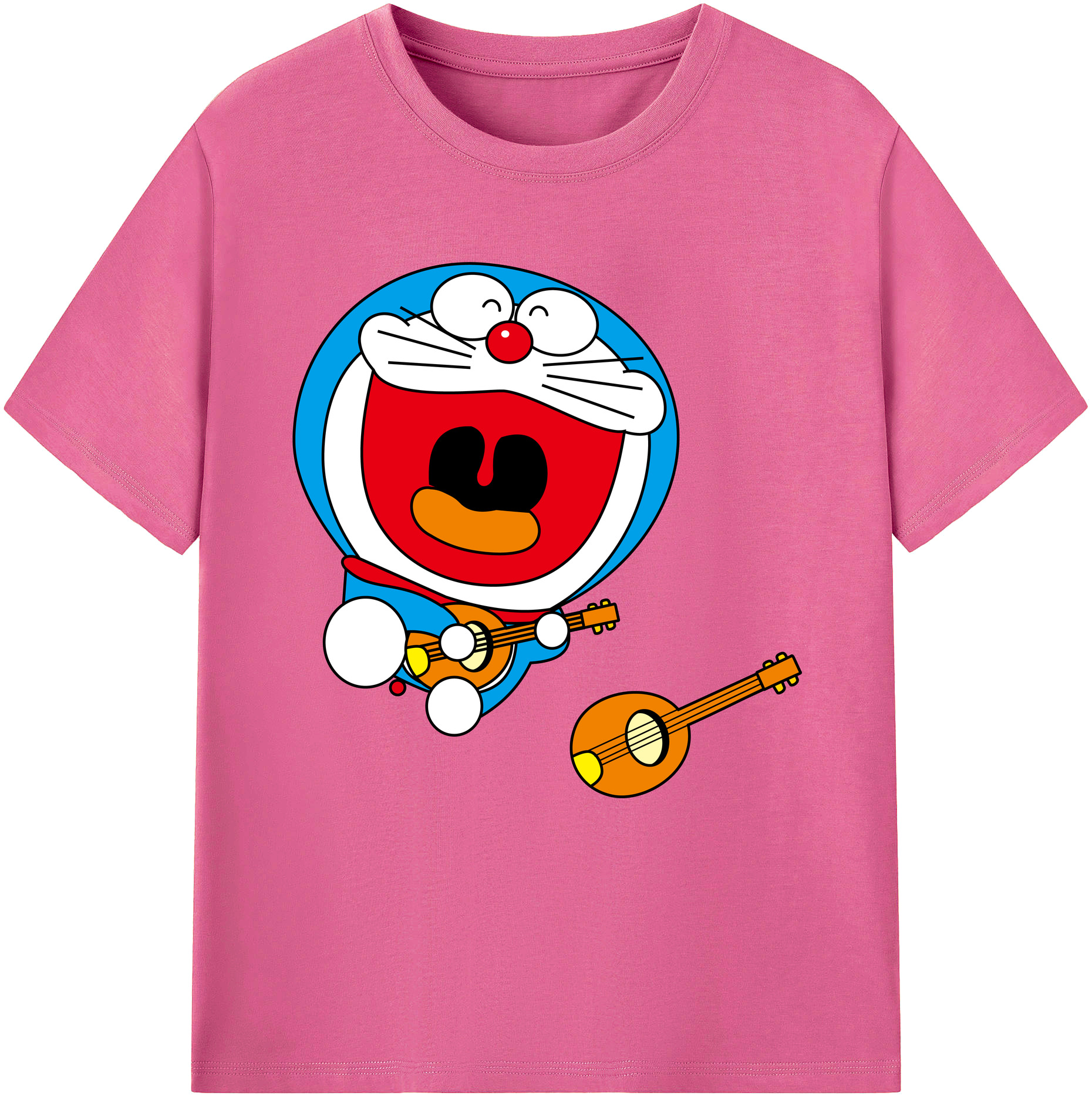 （画像用） ドラえもん Doraemon レディースカジュアルプリントTシャツ（綿100％）