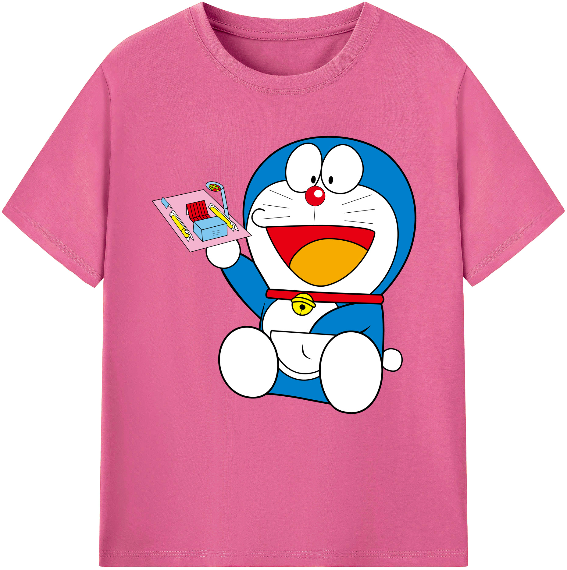 （画像用） ドラえもん Doraemon レディースカジュアルプリントTシャツ（綿100％）