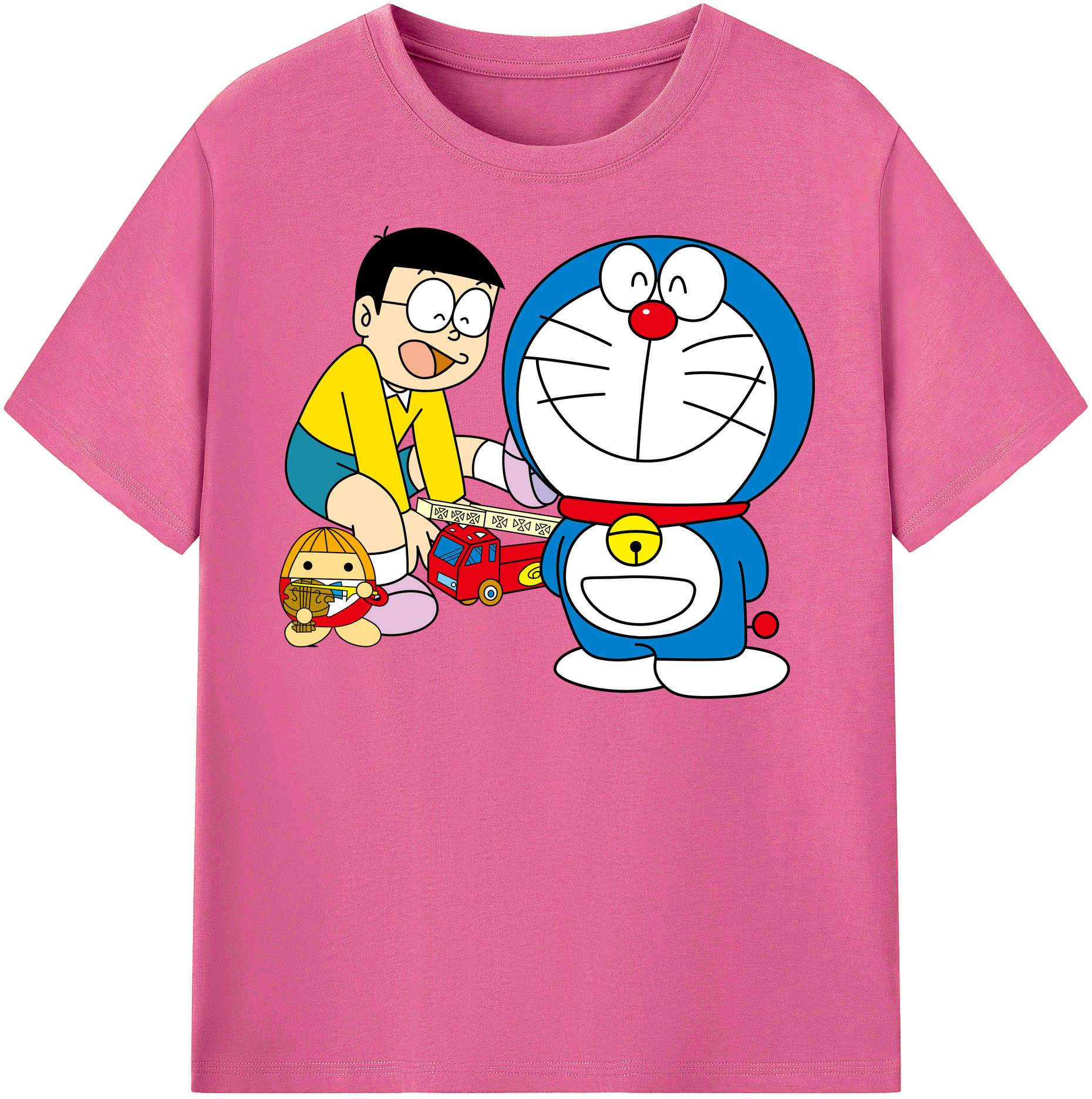 （画像用） ドラえもん Doraemon レディースカジュアルプリントTシャツ（綿100％）