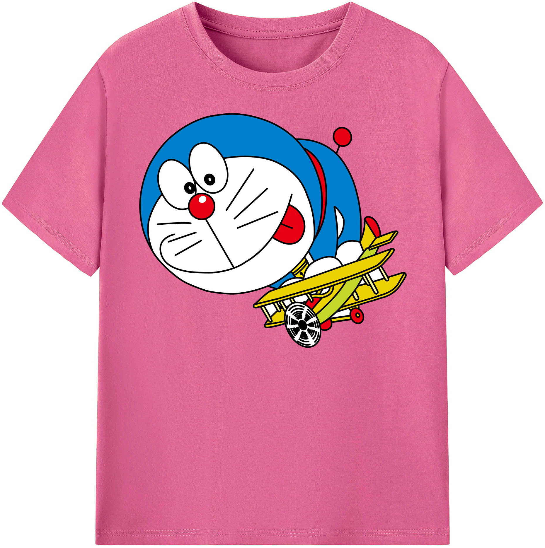 （画像用） ドラえもん Doraemon レディースカジュアルプリントTシャツ（綿100％）