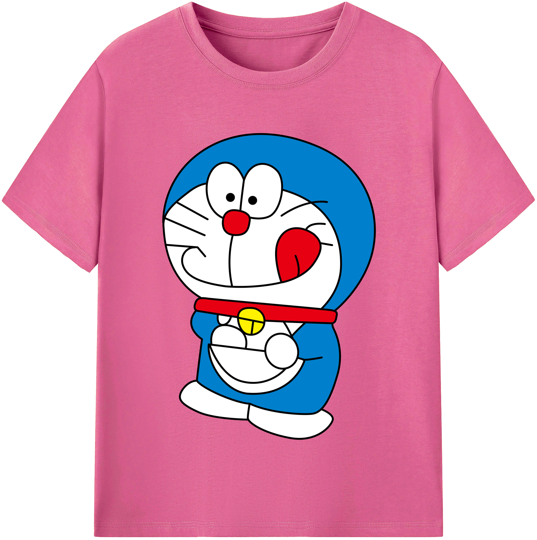 （画像用） ドラえもん Doraemon レディースカジュアルプリントTシャツ（綿100％）