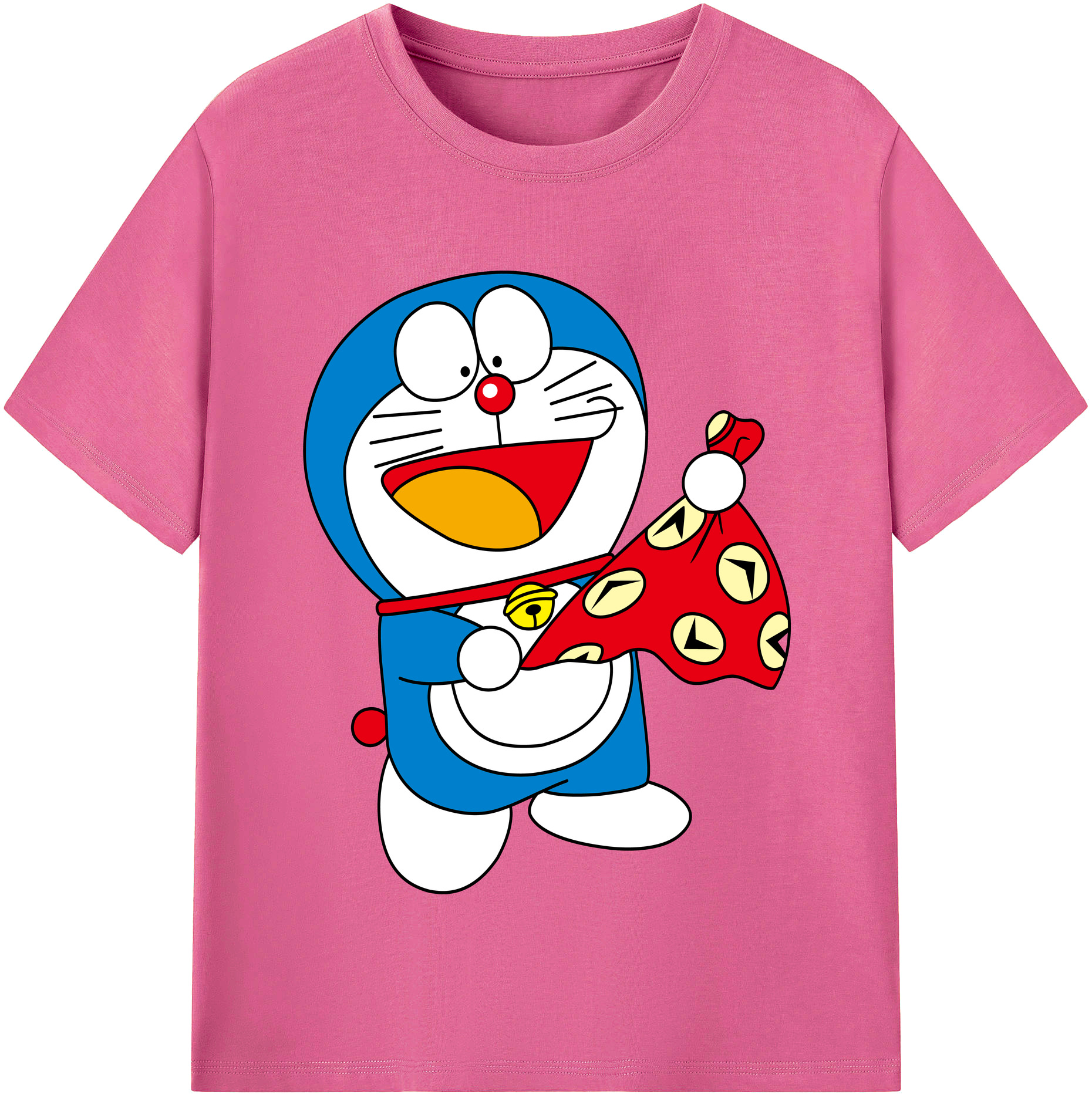 （画像用） ドラえもん Doraemon レディースカジュアルプリントTシャツ（綿100％）