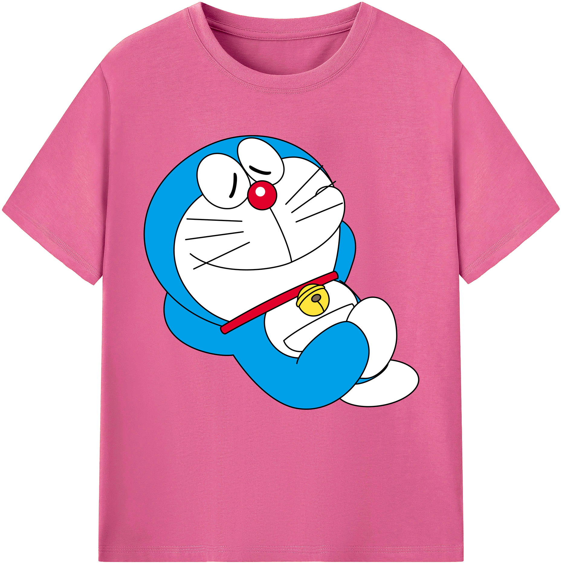 （画像用） ドラえもん Doraemon レディースカジュアルプリントTシャツ（綿100％）