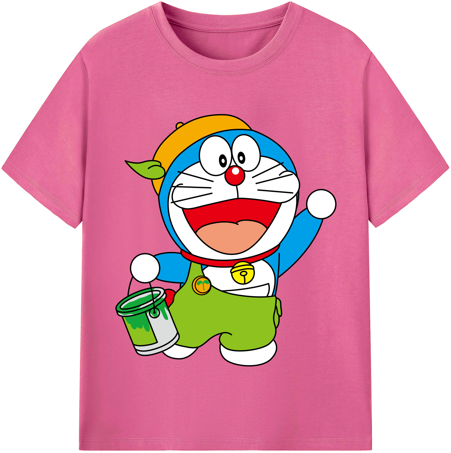 （画像用） ドラえもん Doraemon レディースカジュアルプリントTシャツ（綿100％）