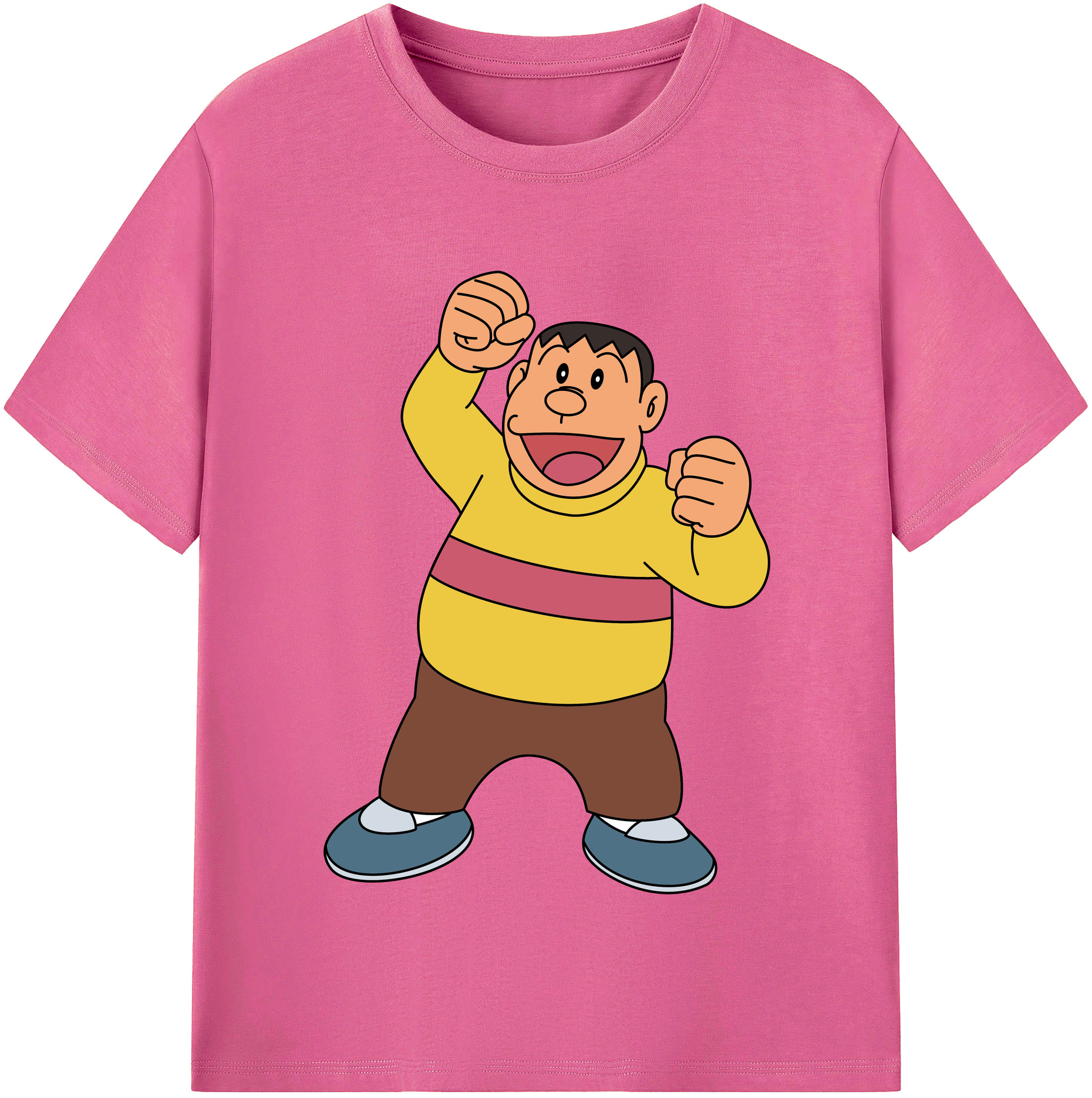 （画像用） ドラえもん 剛田武 Doraemon Gouta Takeshi レディースカジュアルプリントTシャツ（綿100％）