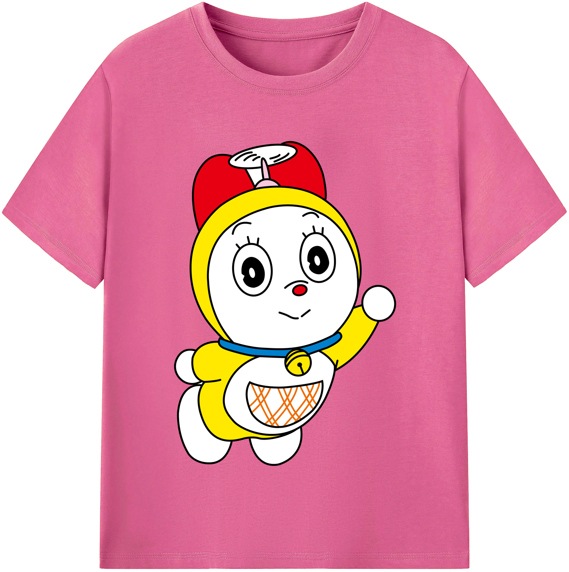 （画像用） ドラえもん ドラミ Doraemon Dorami レディースカジュアルプリントTシャツ（綿100％）