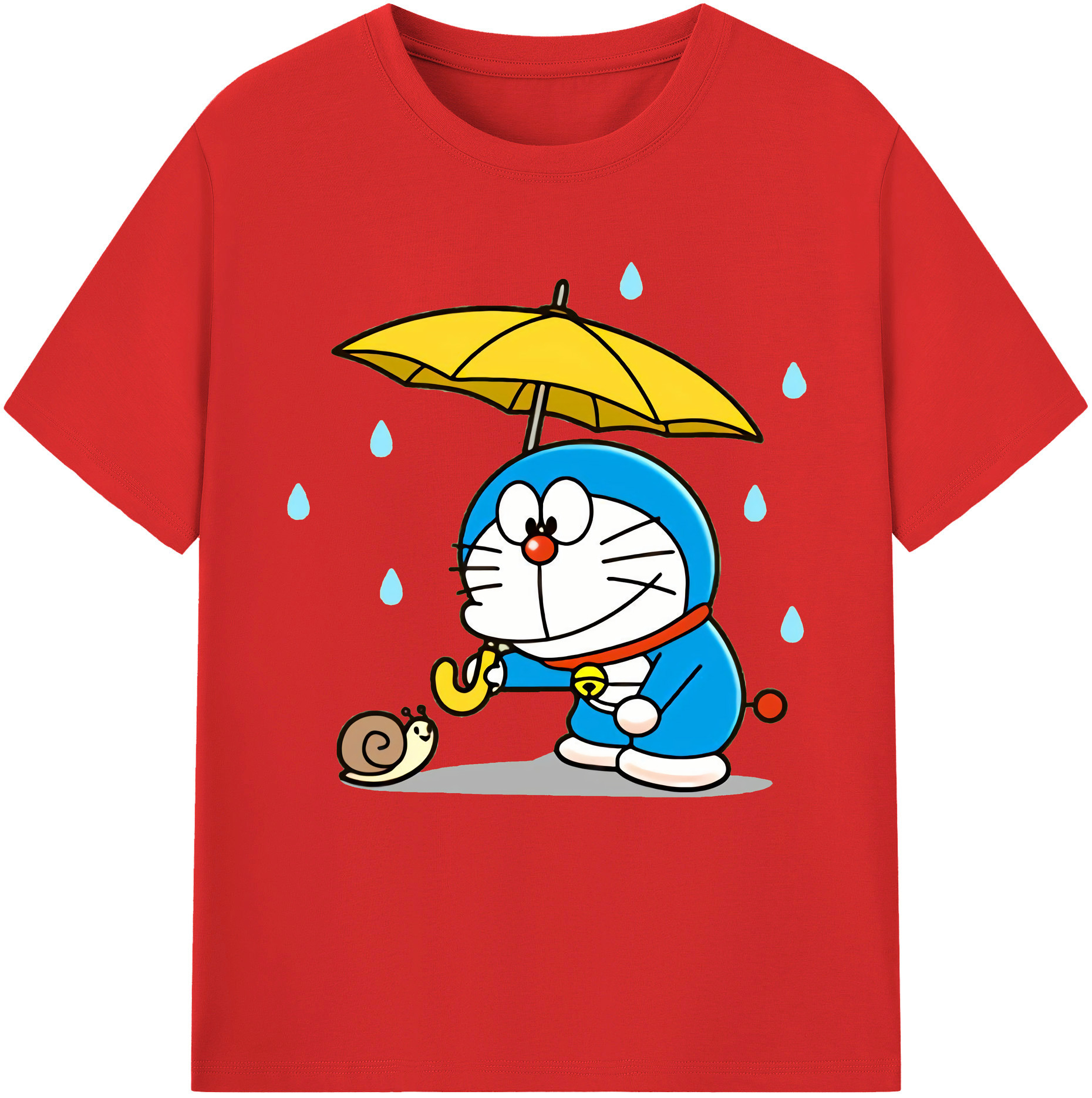 （画像用） ドラえもん Doraemon レディースカジュアルプリントTシャツ（綿100％）